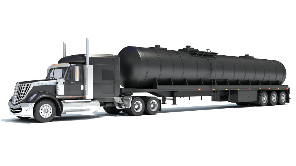 Truck with Tank Semitrailer