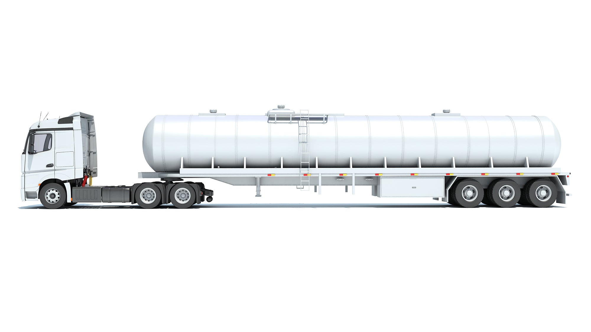 Truck with Tank Semitrailer