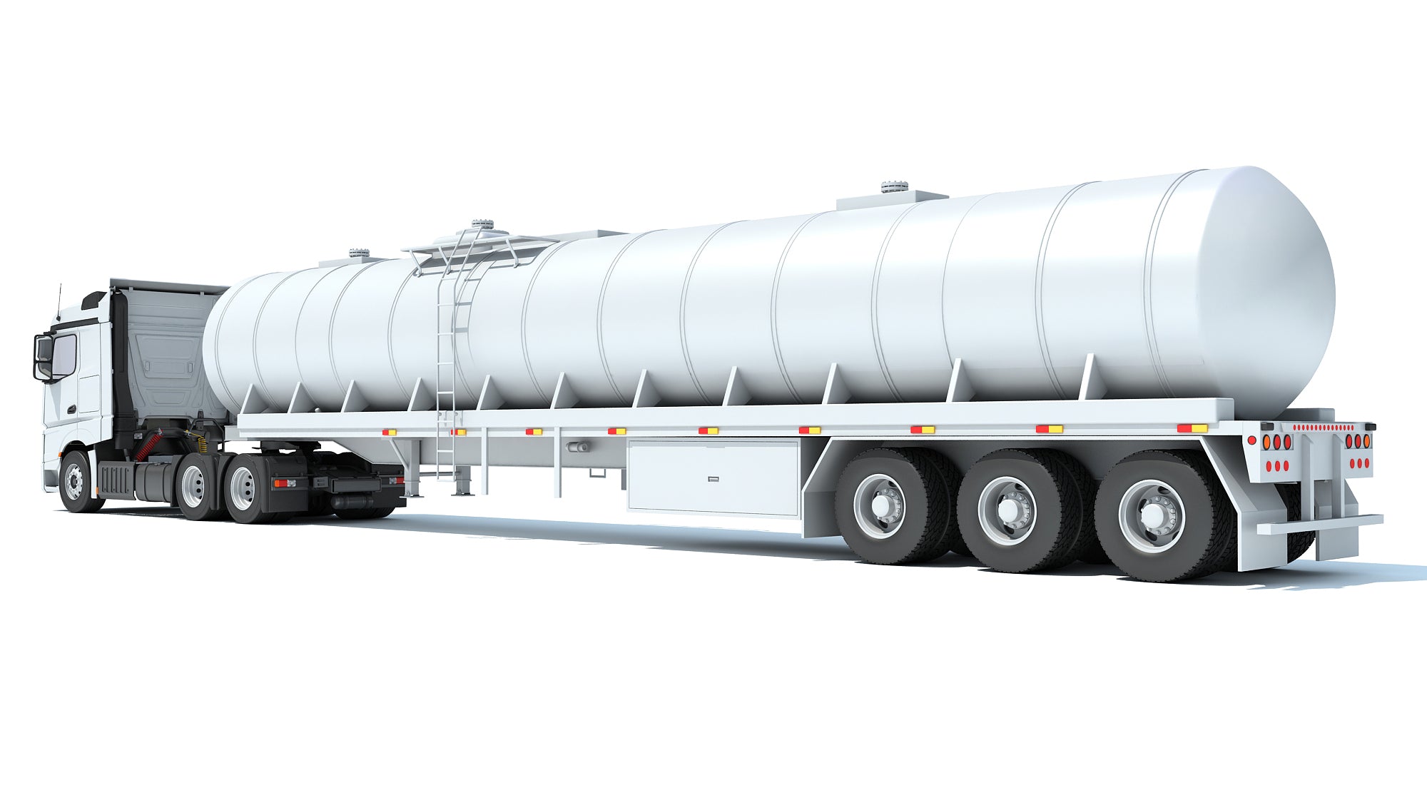 Truck with Tank Semitrailer