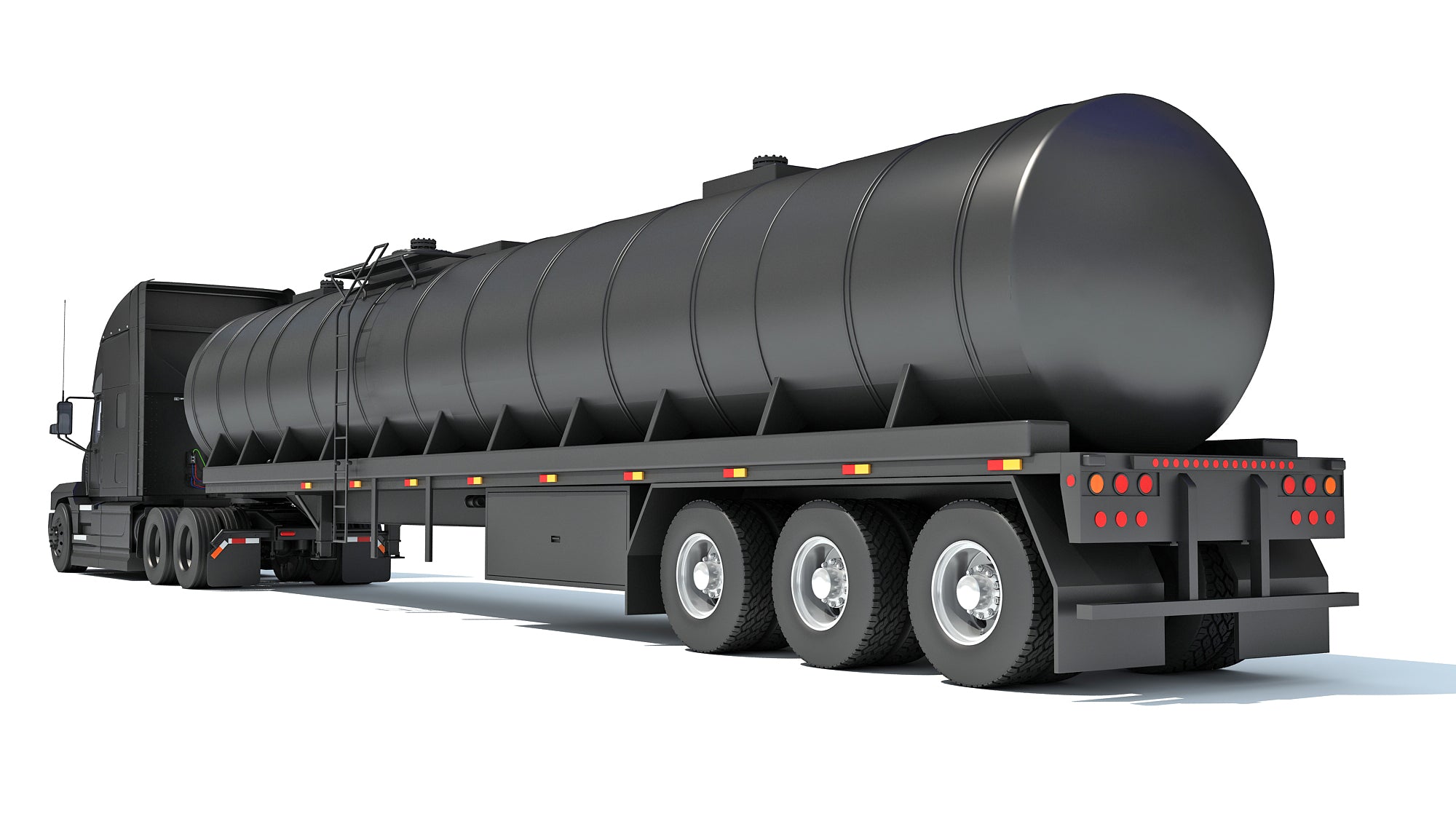 Truck with Tank Semitrailer