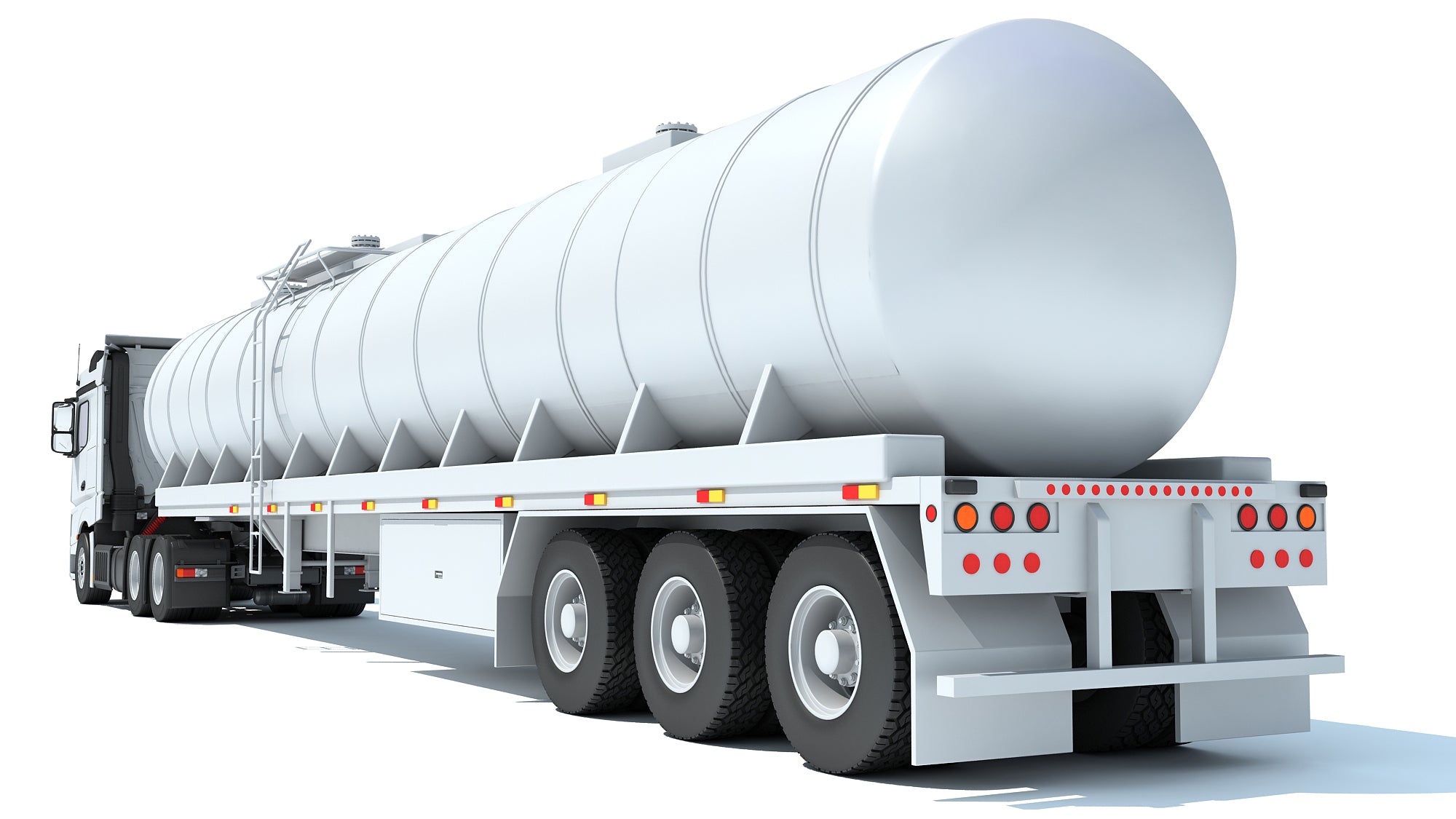 Truck with Tank Semitrailer