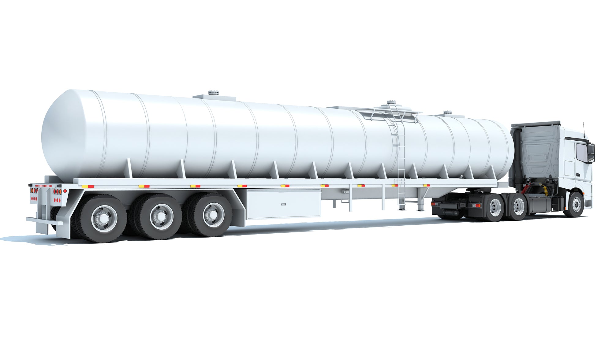 Truck with Tank Semitrailer