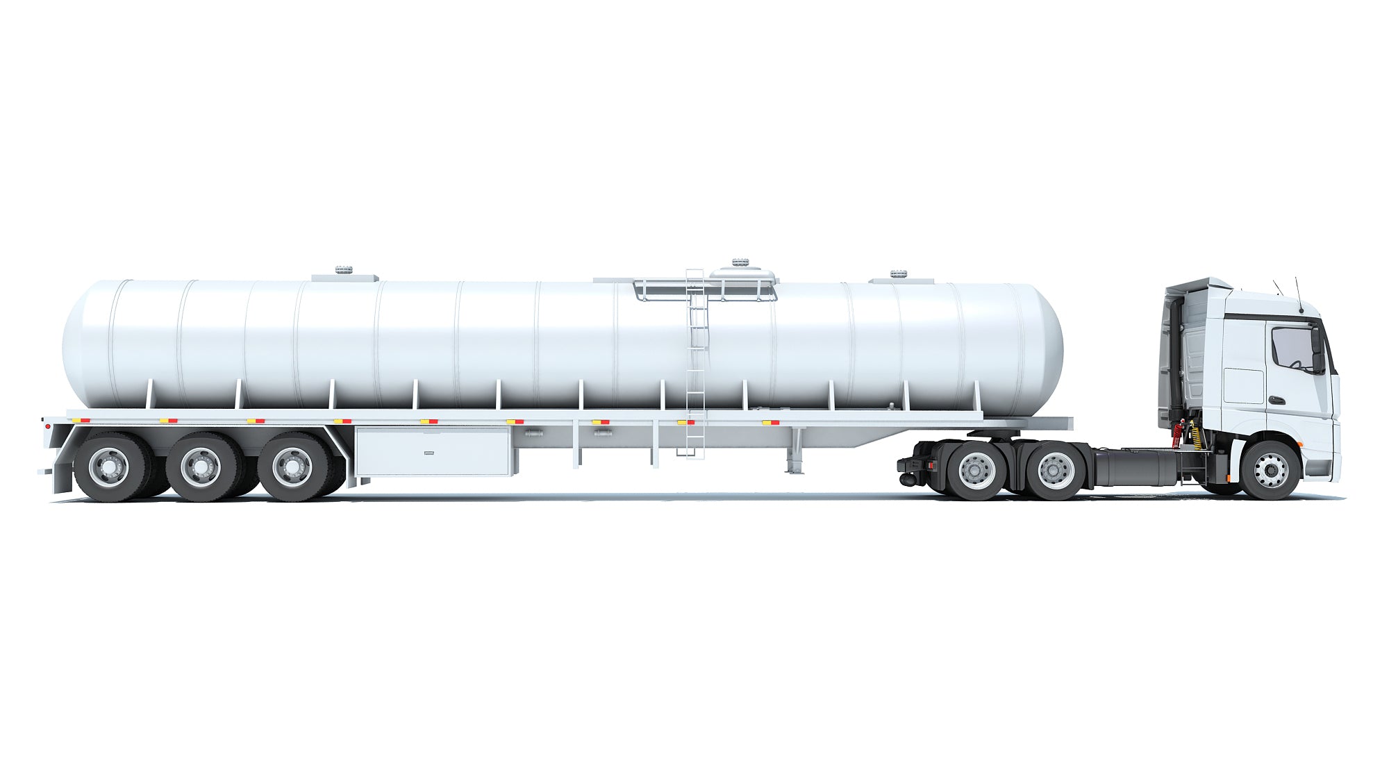 Truck with Tank Semitrailer