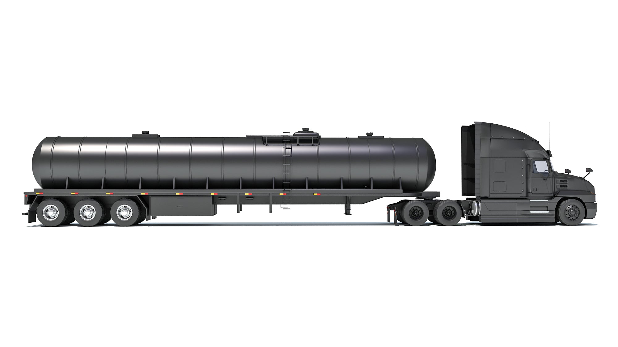 Truck with Tank Semitrailer