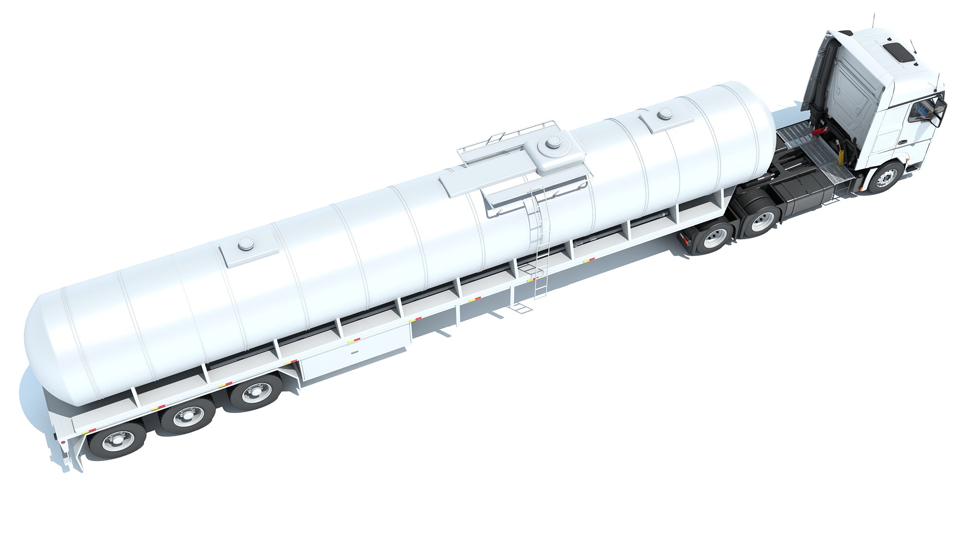 Truck with Tank Semitrailer