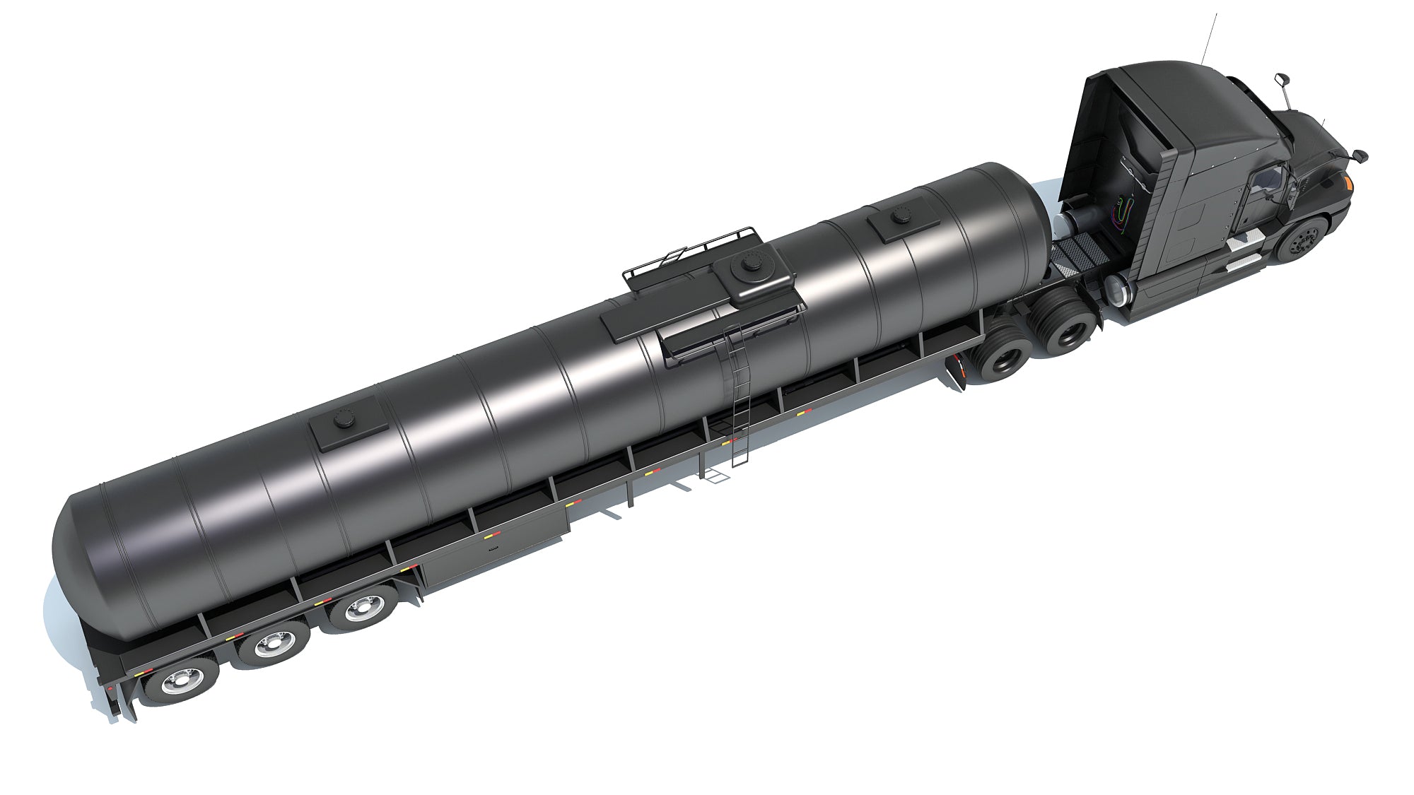 Truck with Tank Semitrailer
