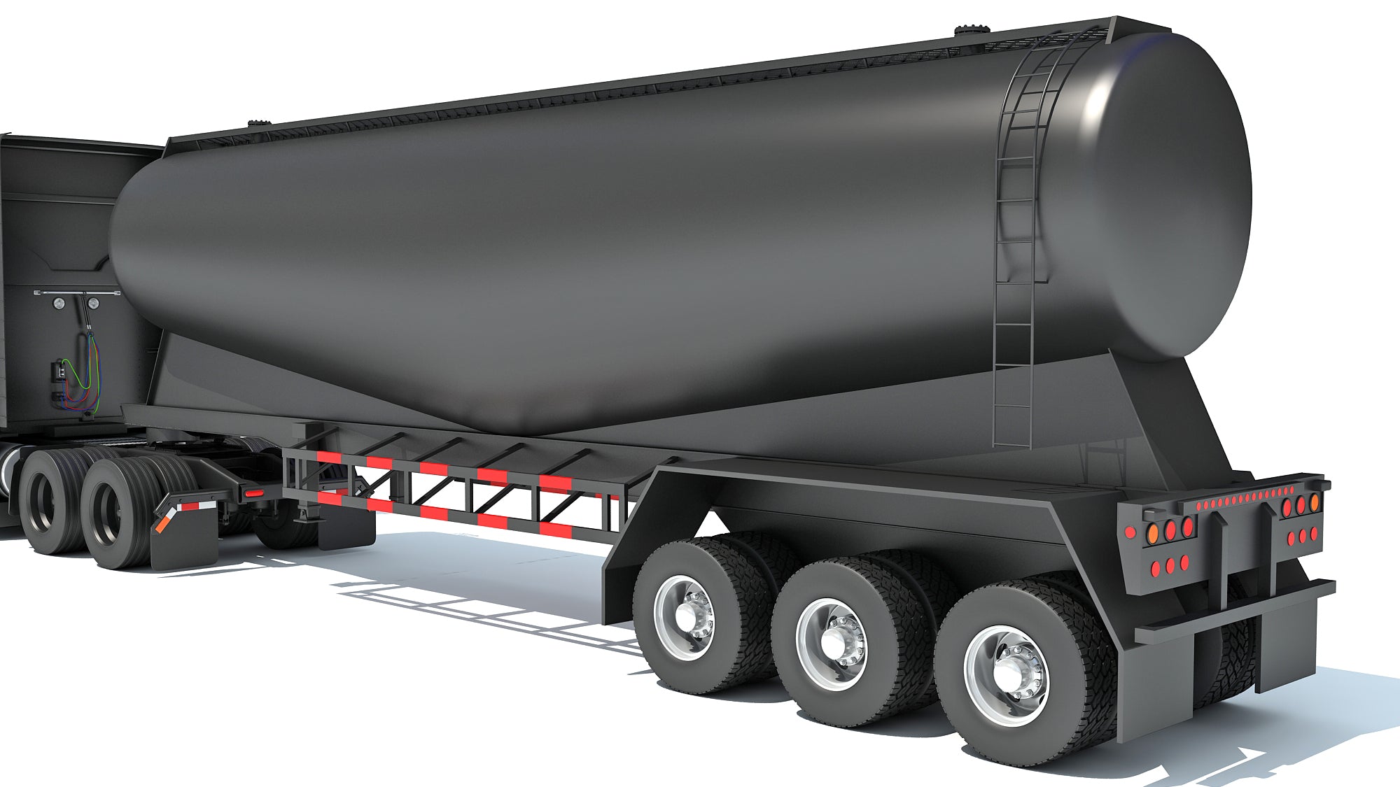 Sleeper Cab Truck with Tank Trailer