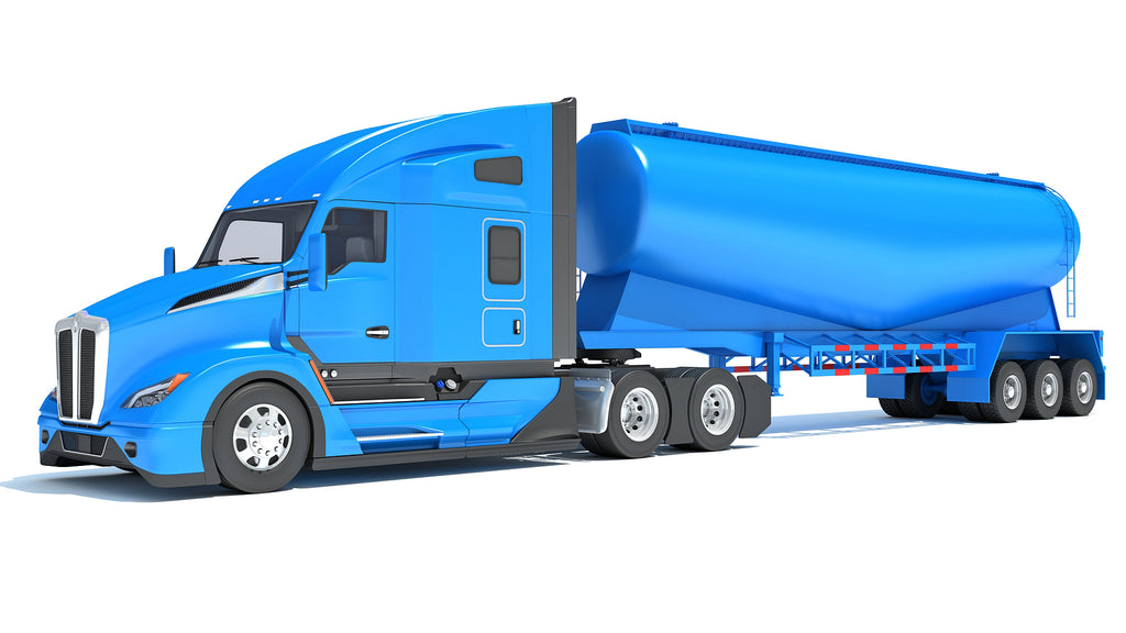 Sleeper Cab Truck with Tank Trailer