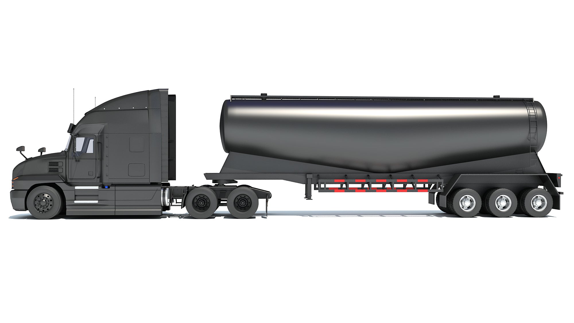 Sleeper Cab Truck with Tank Trailer
