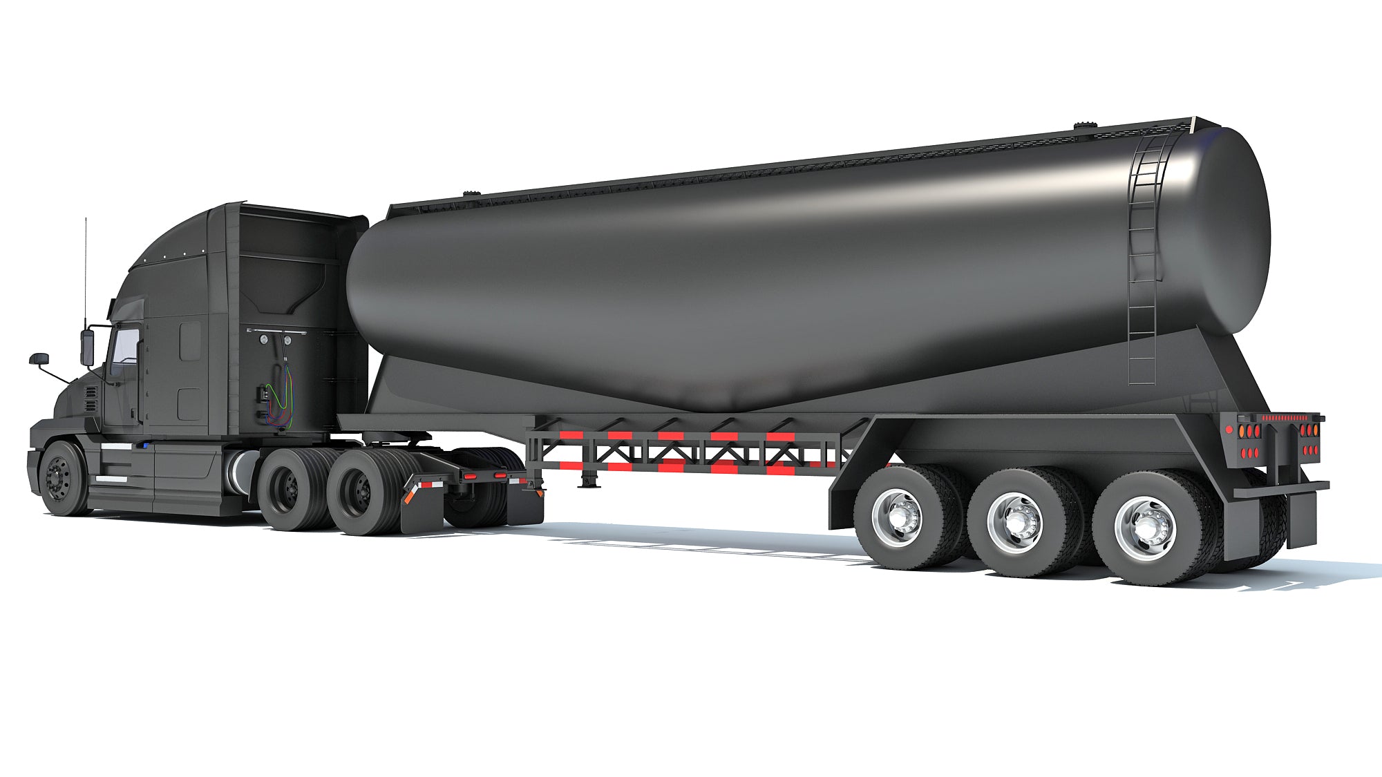 Sleeper Cab Truck with Tank Trailer
