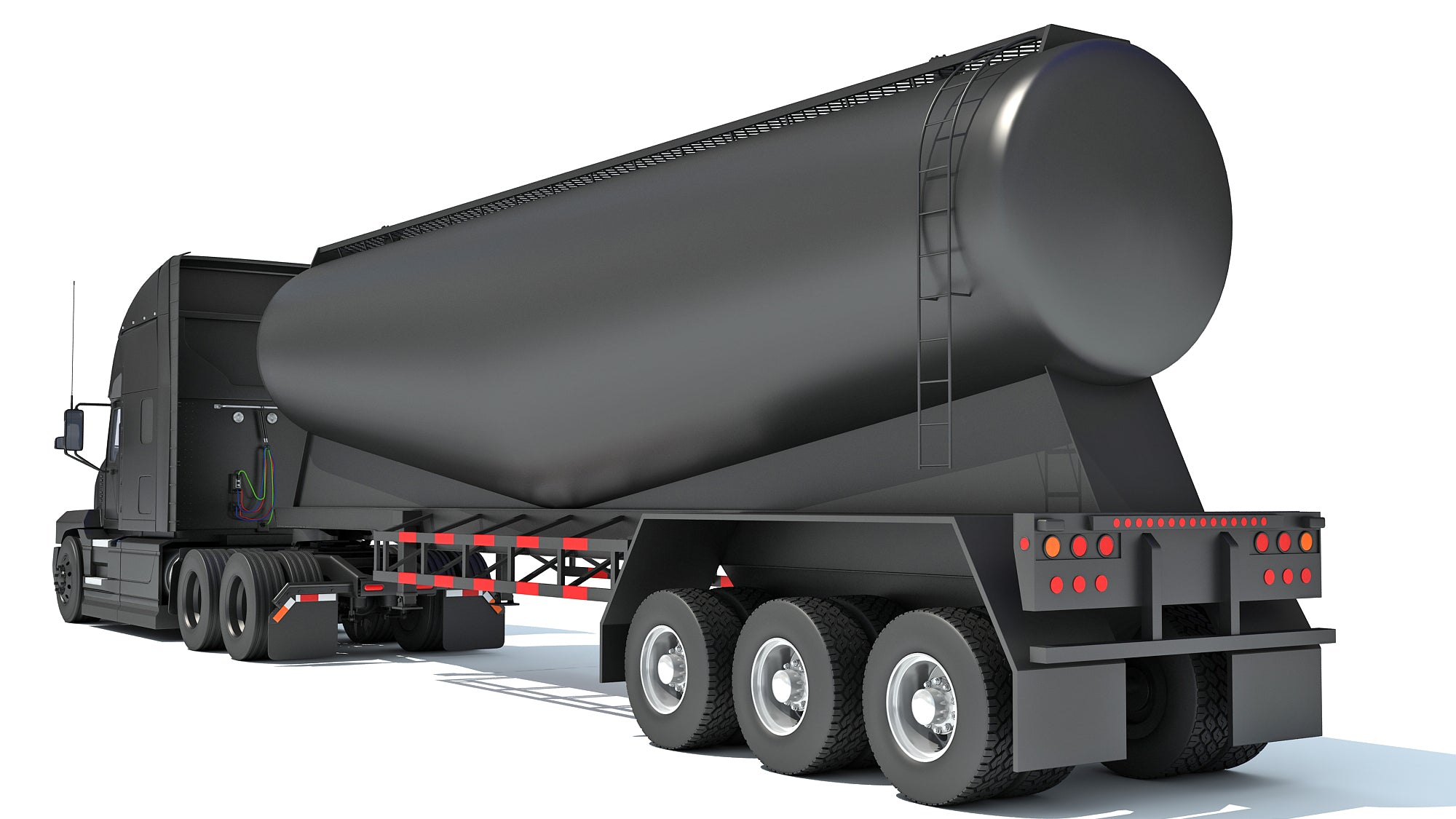 Sleeper Cab Truck with Tank Trailer