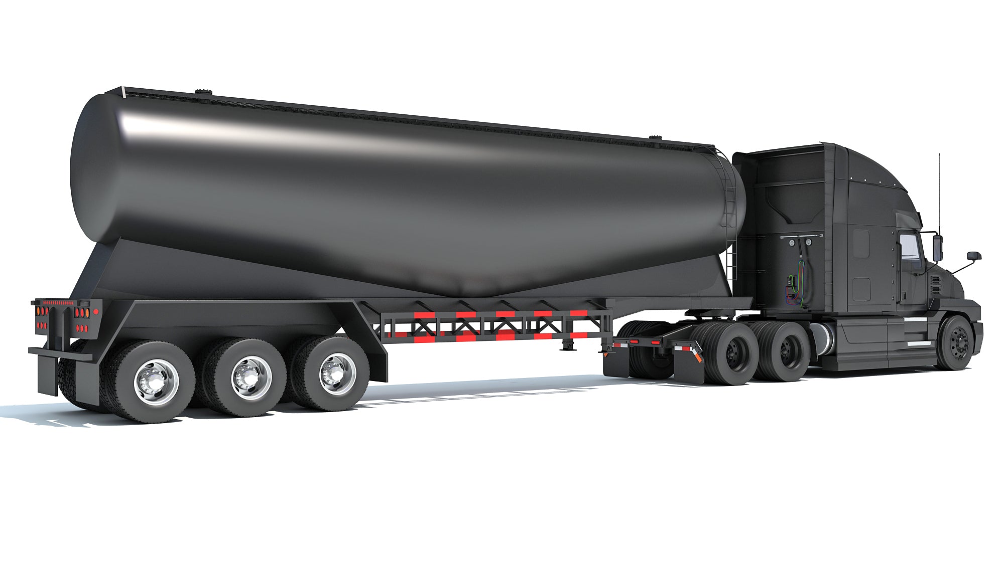 Sleeper Cab Truck with Tank Trailer