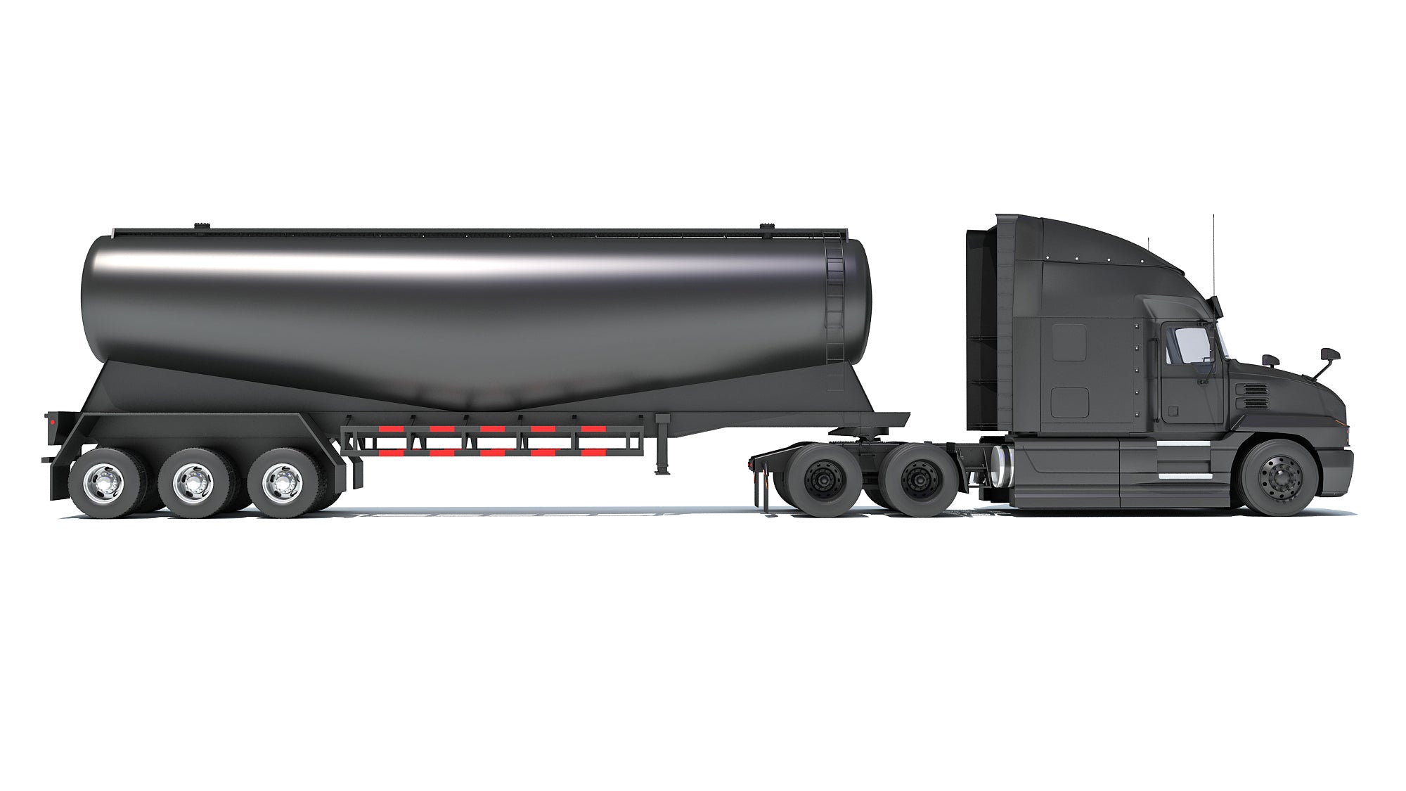 Sleeper Cab Truck with Tank Trailer