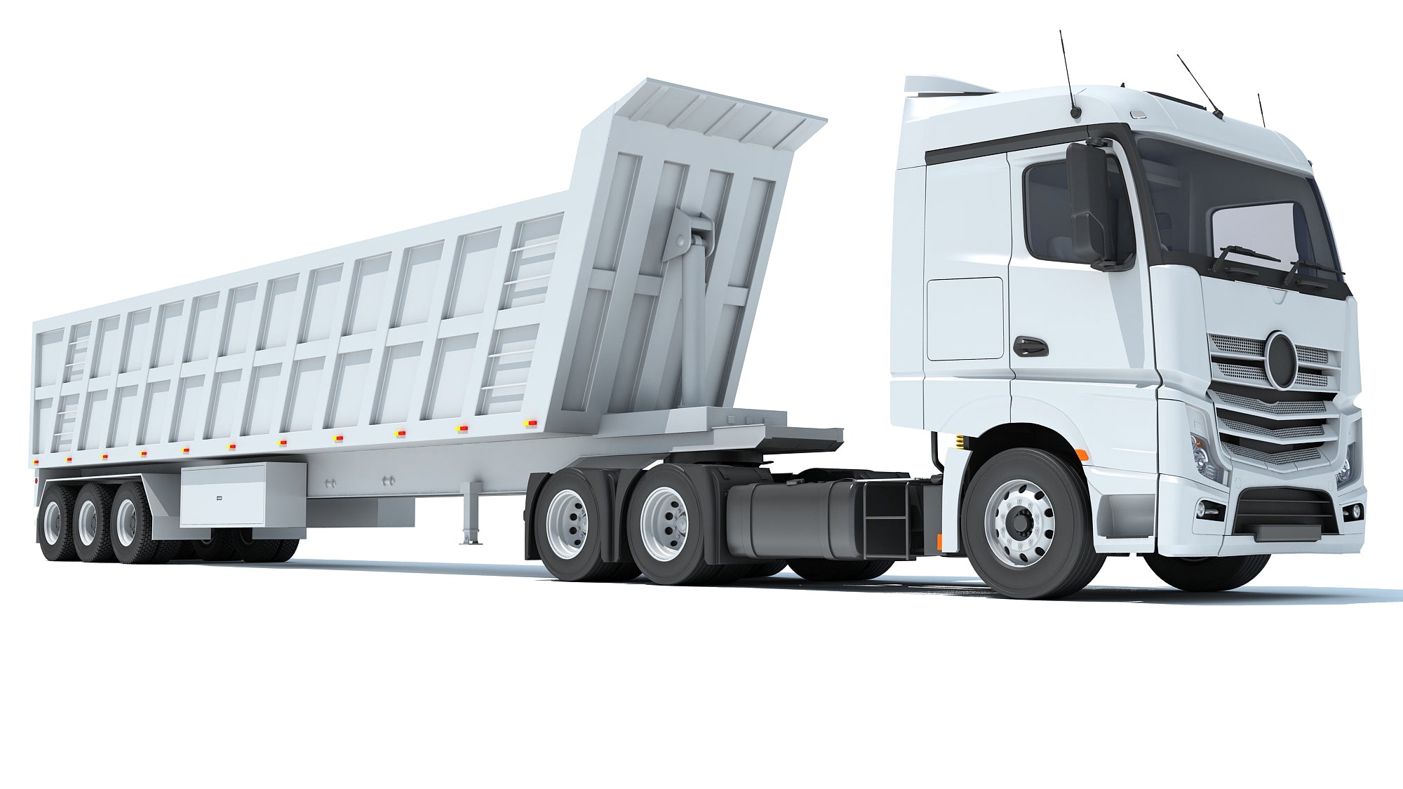 Truck with Tipper Trailer