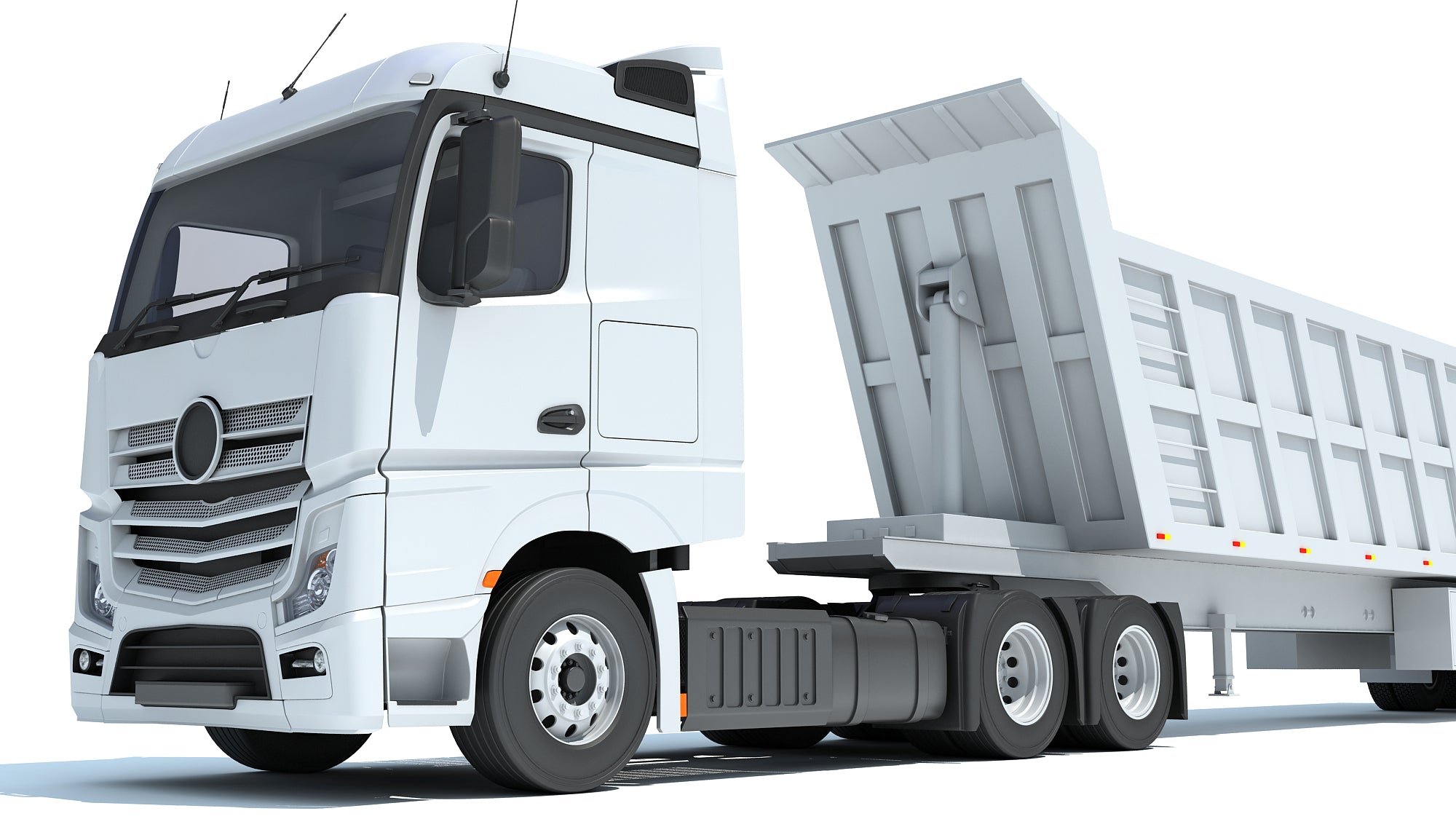 Truck with Tipper Trailer