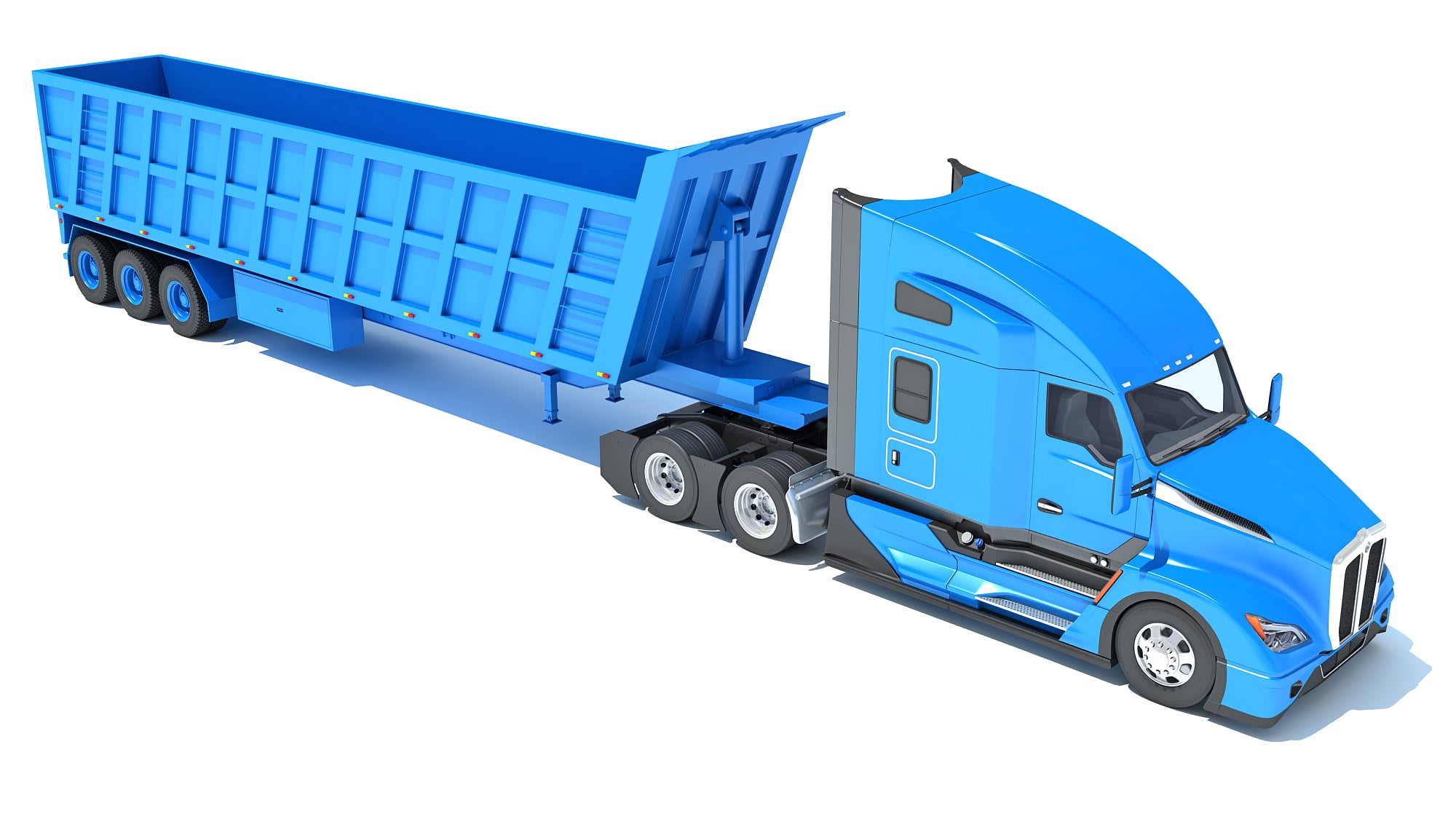 Truck with Tipper Trailer