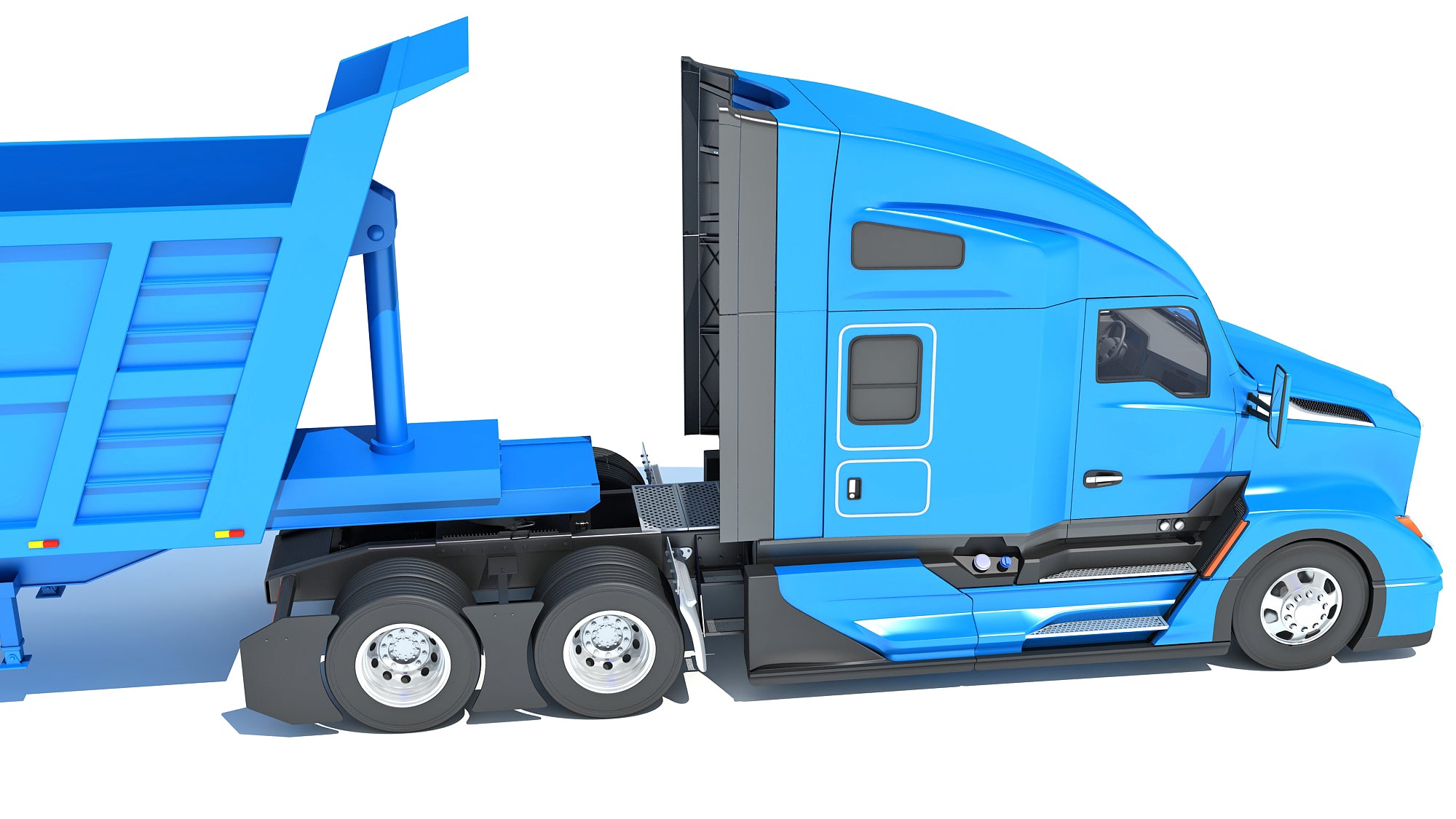 Truck with Tipper Trailer