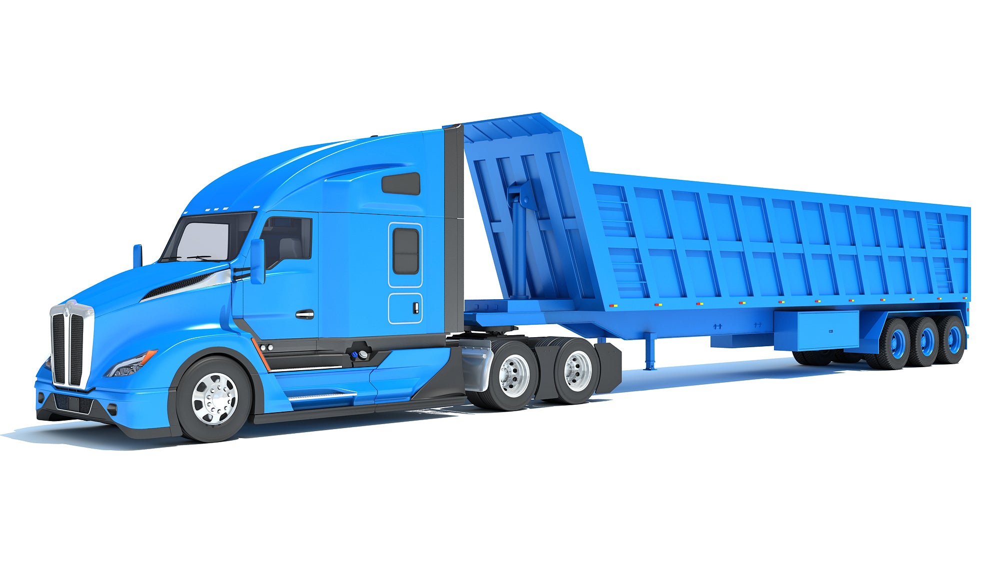 Truck with Tipper Trailer