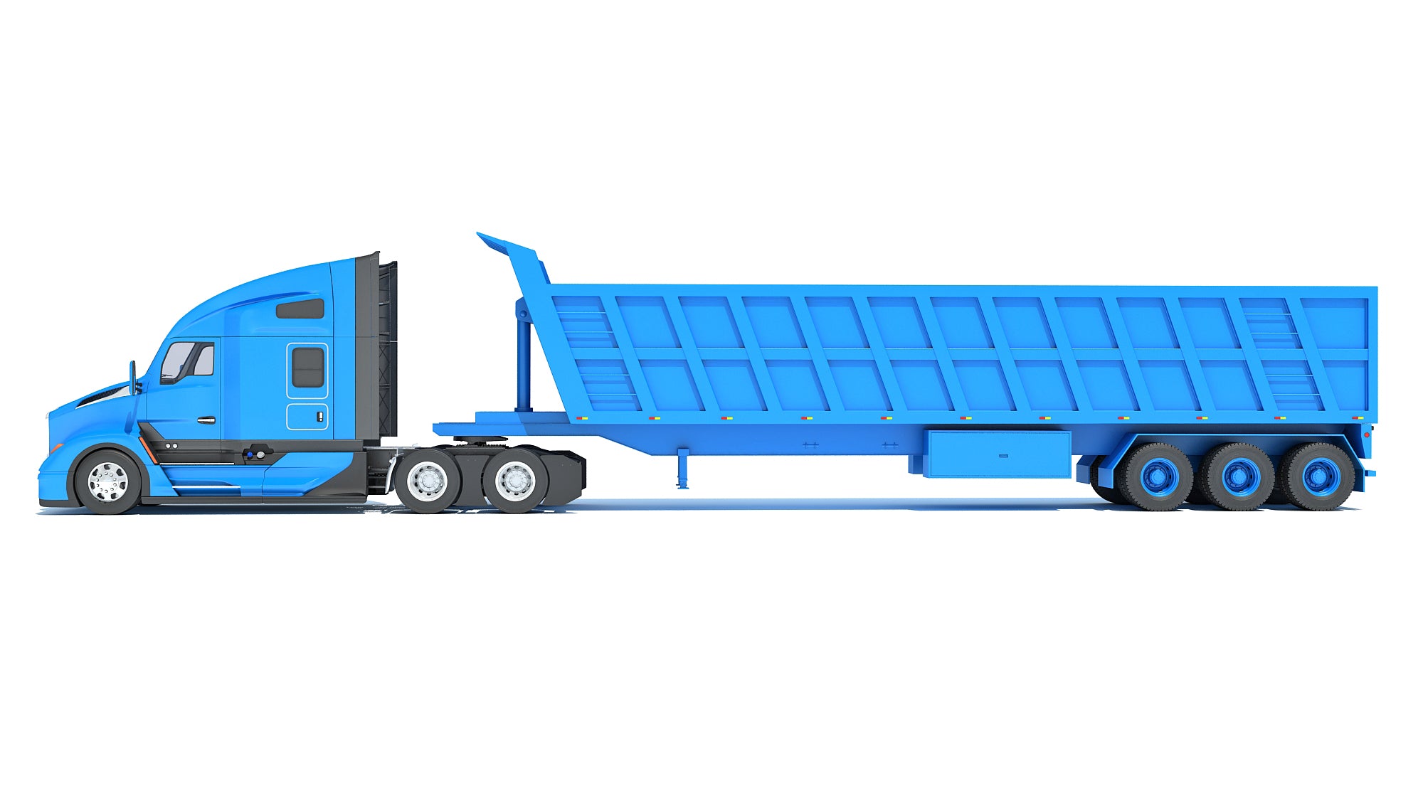 Truck with Tipper Trailer