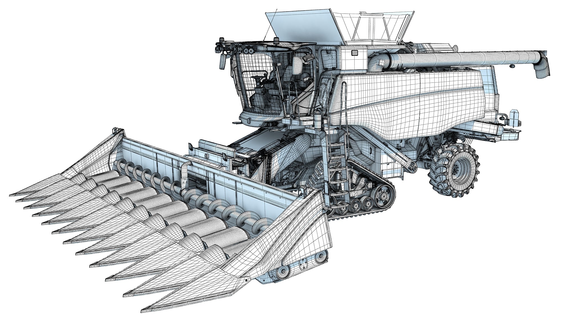 Tracked Combine Harvester