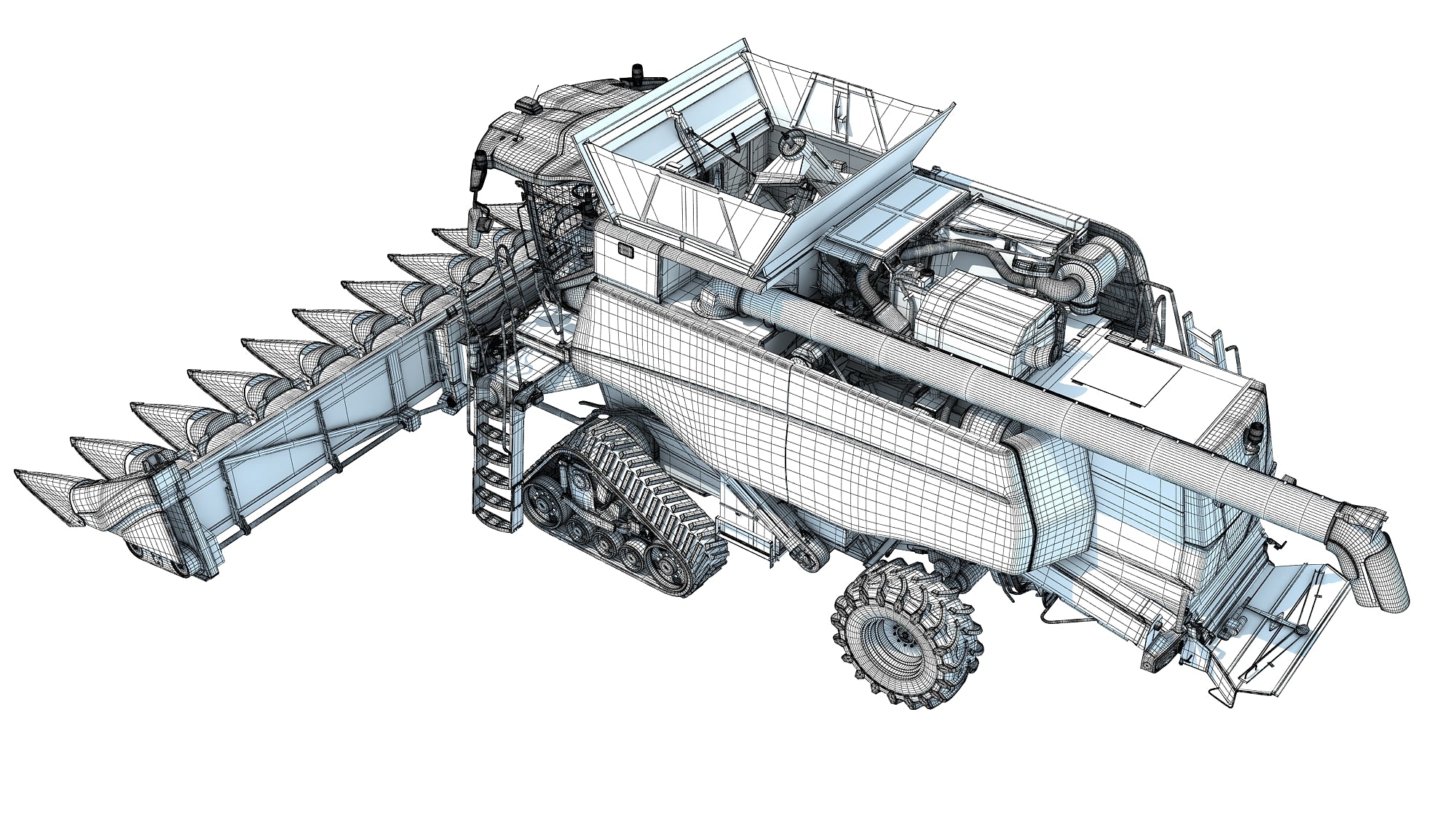 Tracked Combine Harvester