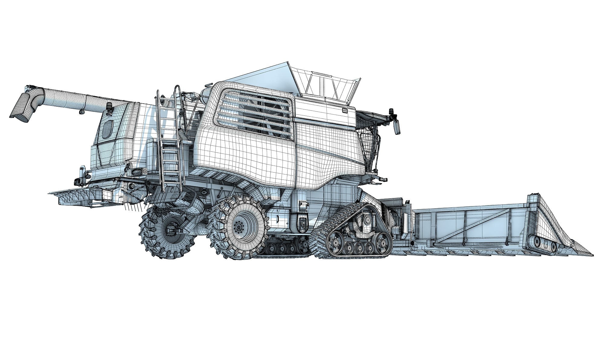 Tracked Combine Harvester