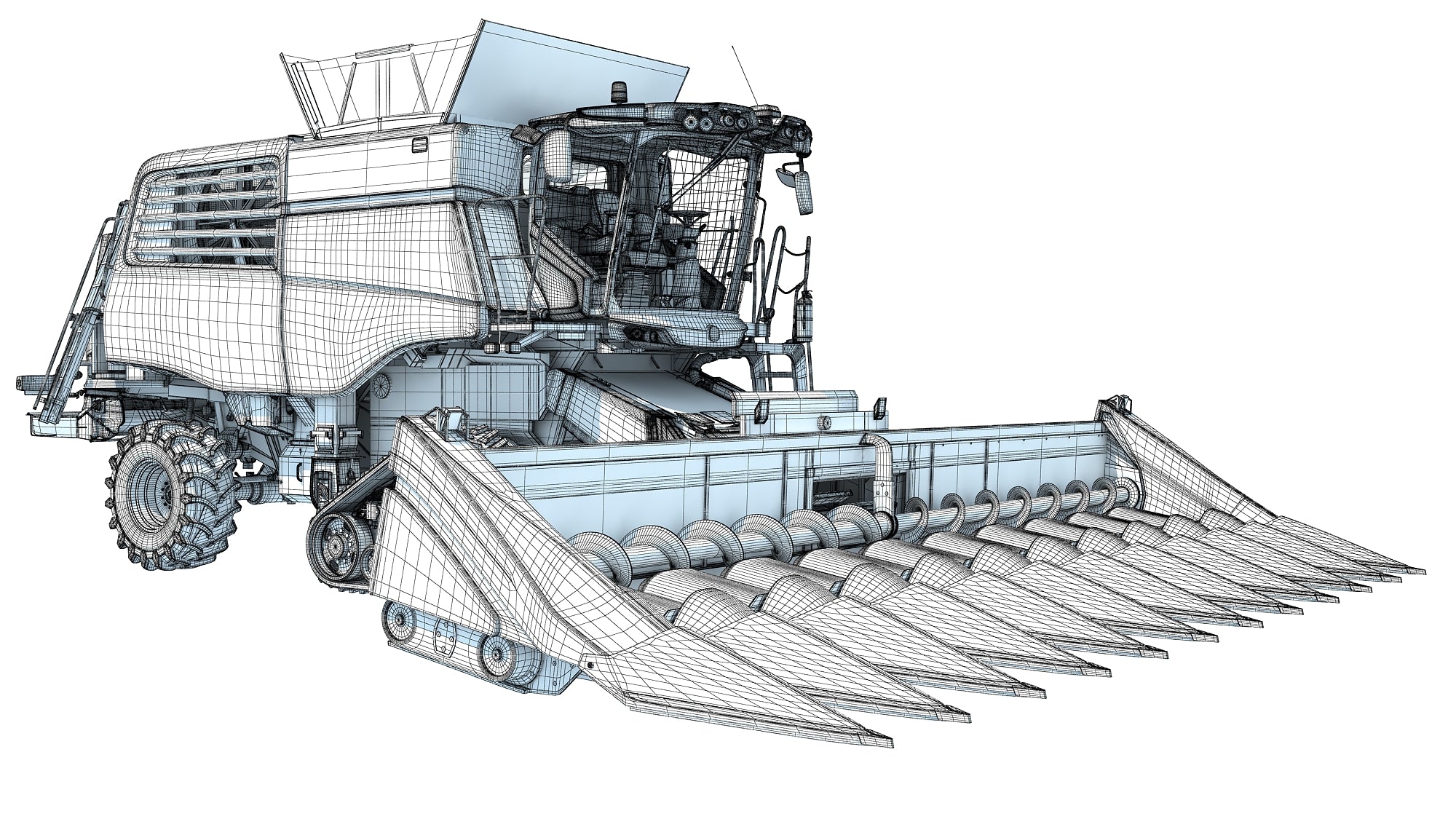 Tracked Combine Harvester
