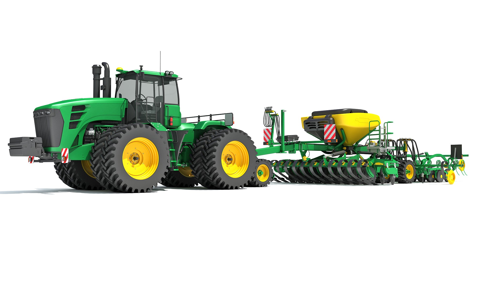 3D Tractor and Seed Drill