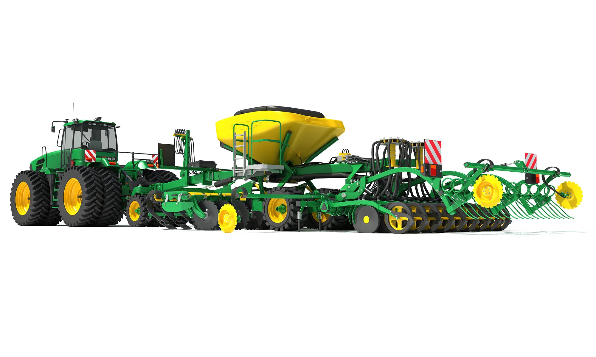 3D Tractor and Seed Drill
