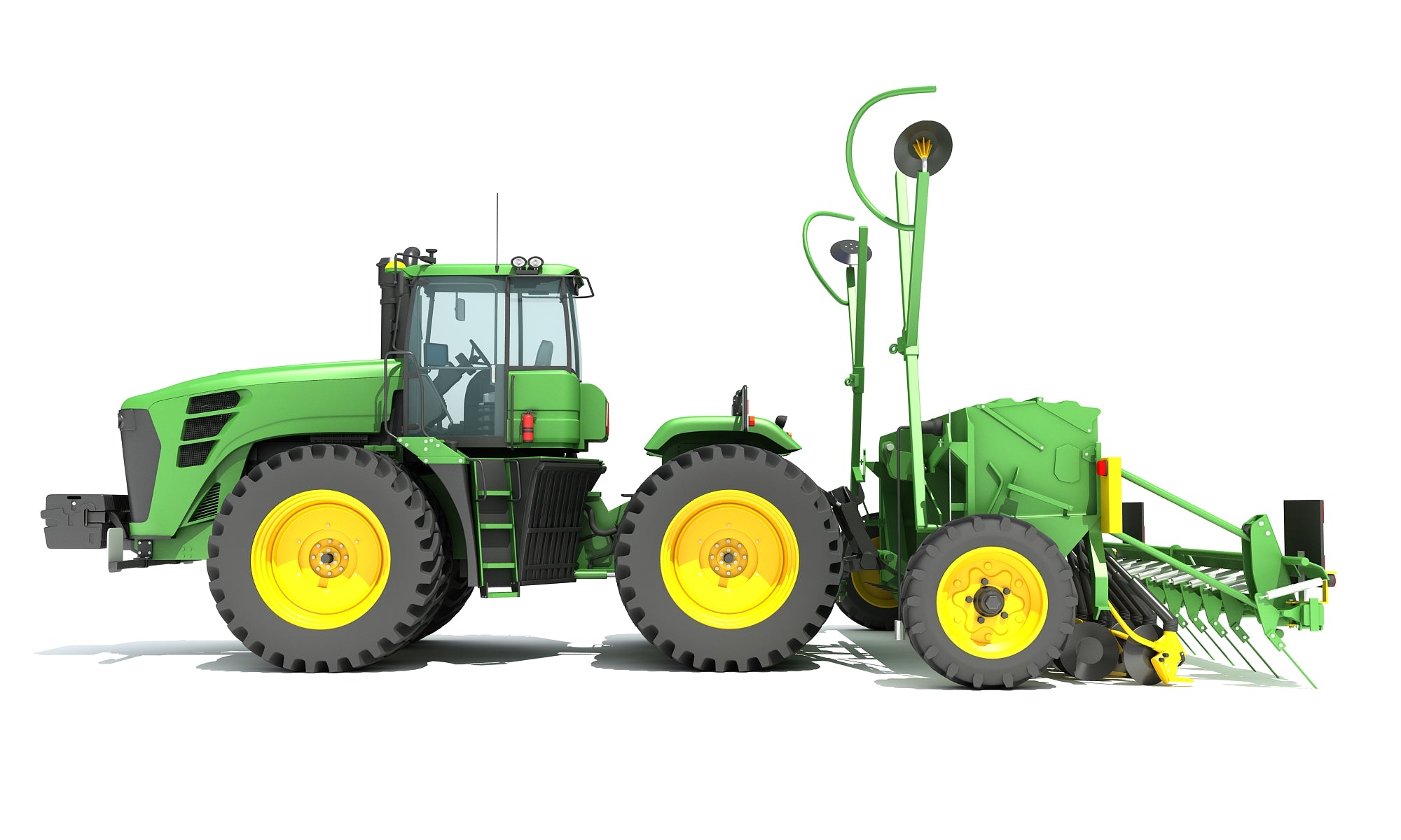Tractor with Seed Drill