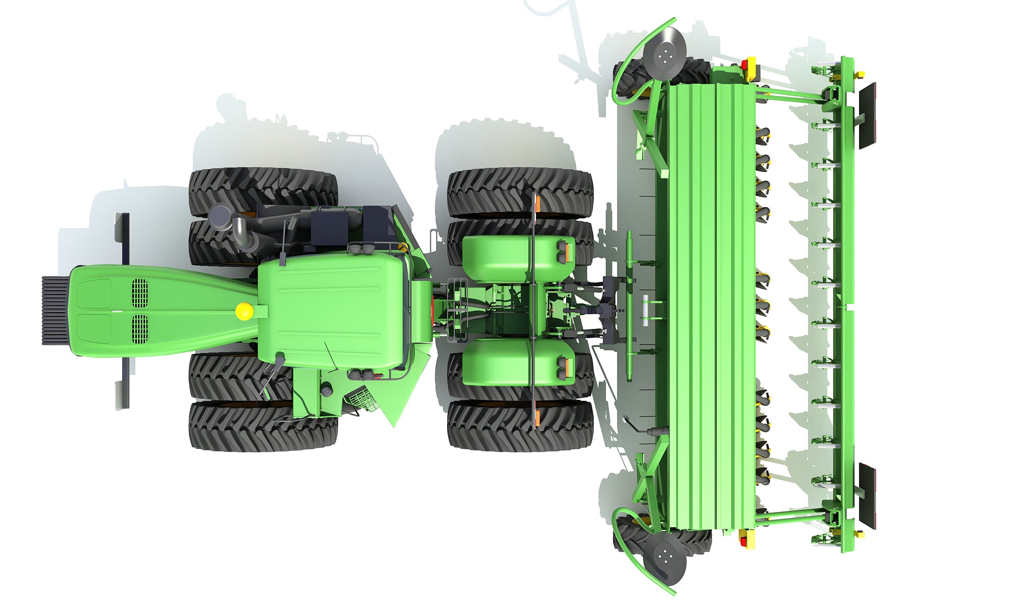 Tractor with Seed Drill