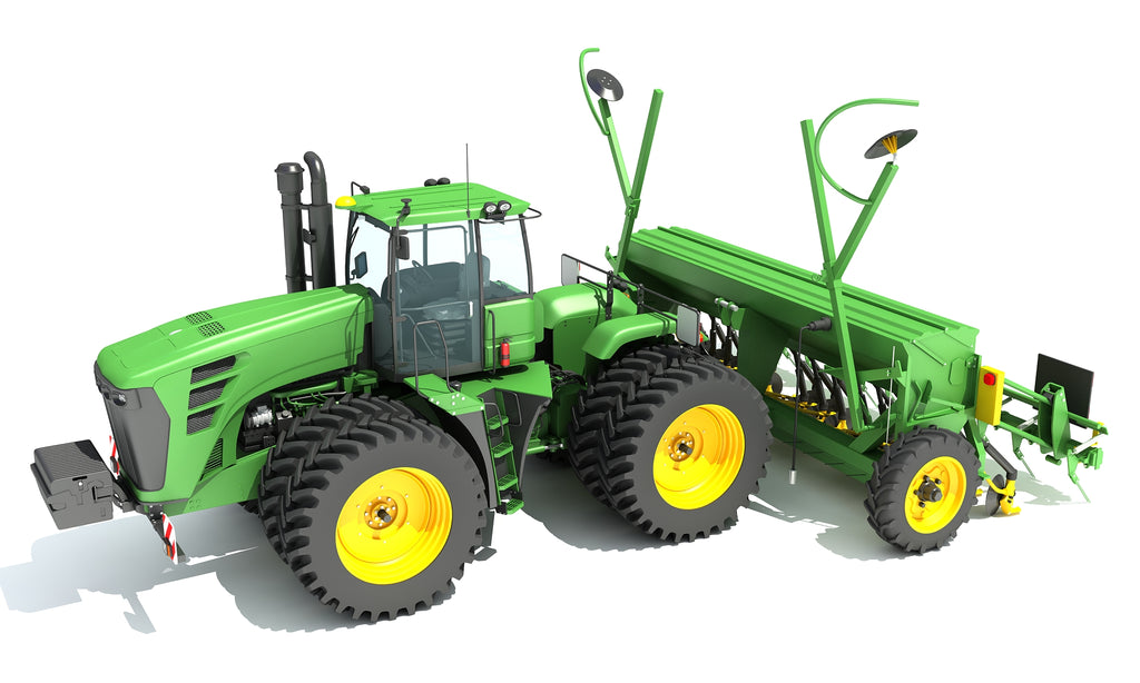 Tractor with Seed Drill