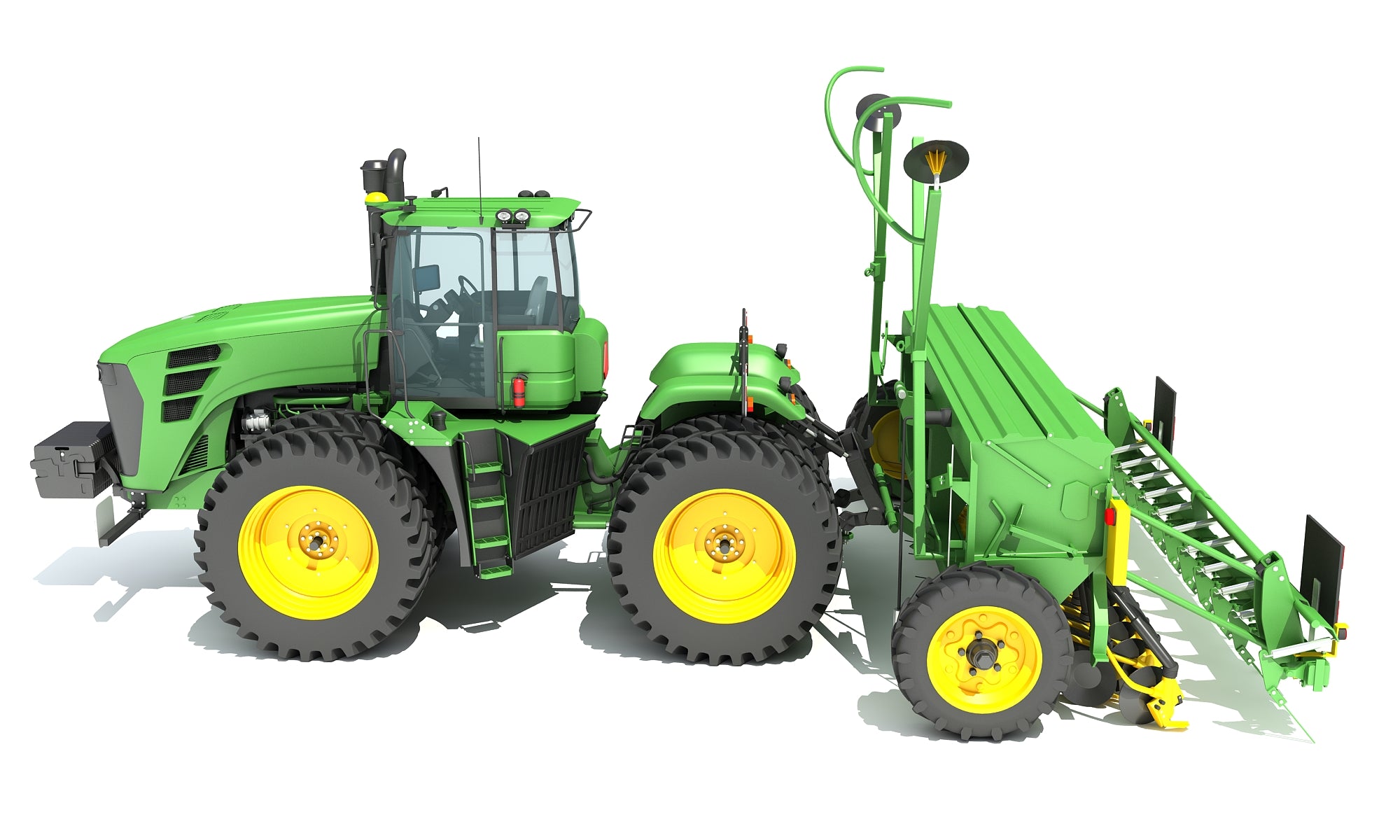 Tractor with Seed Drill