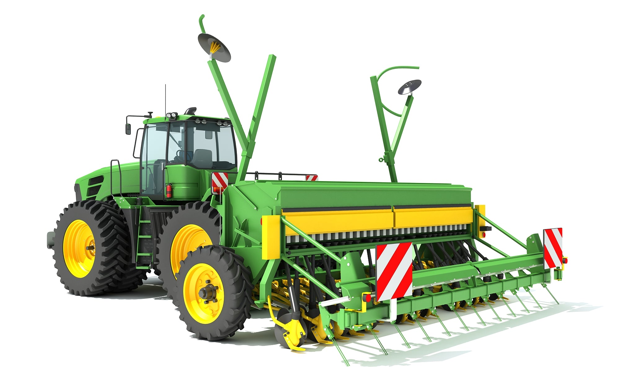 Tractor with Seed Drill
