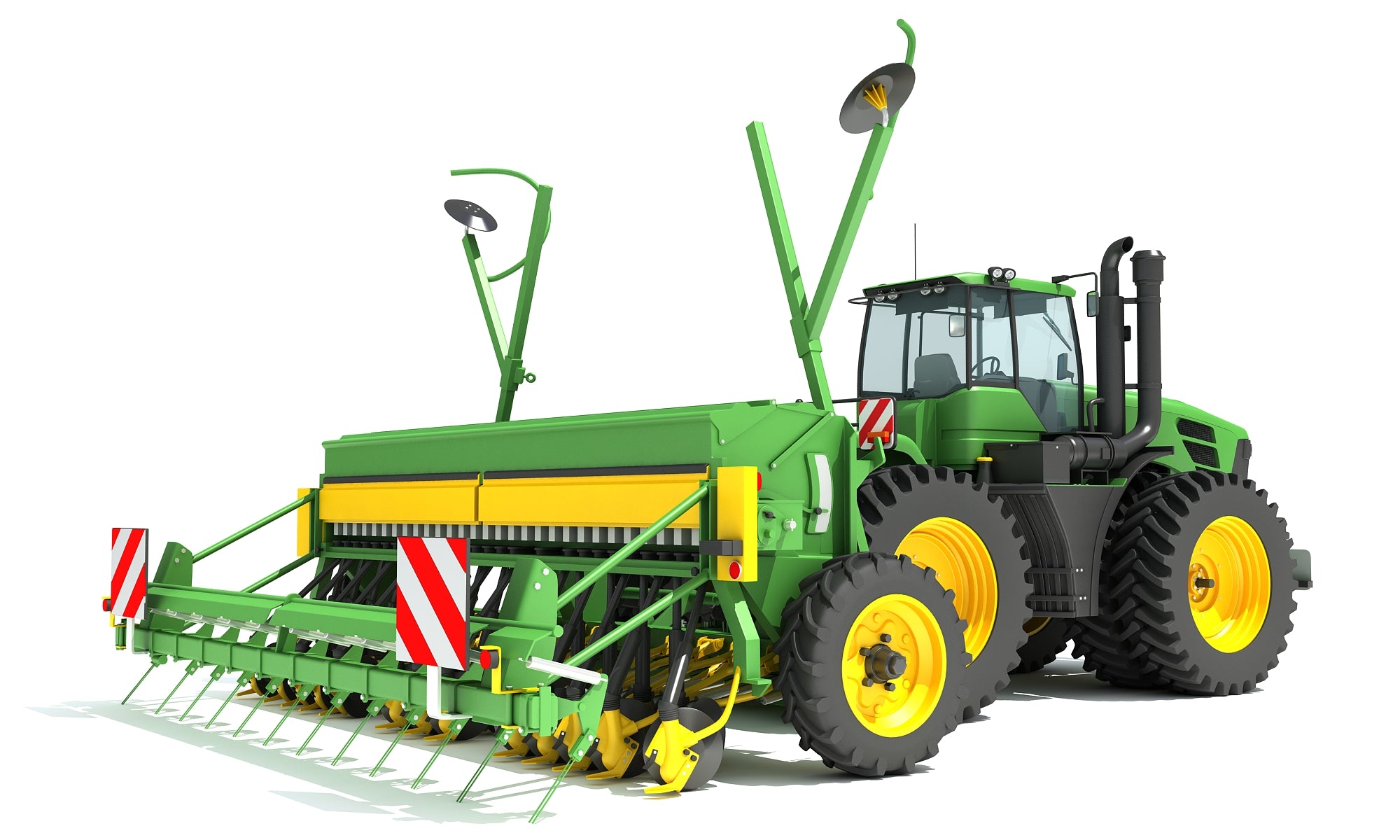 Tractor with Seed Drill
