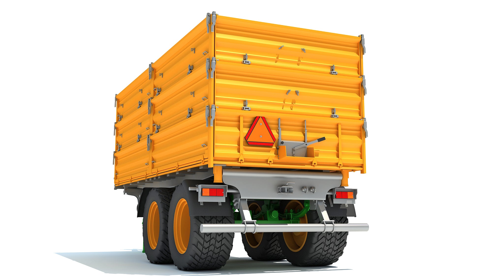 Farm Tractor Trailer 3D model