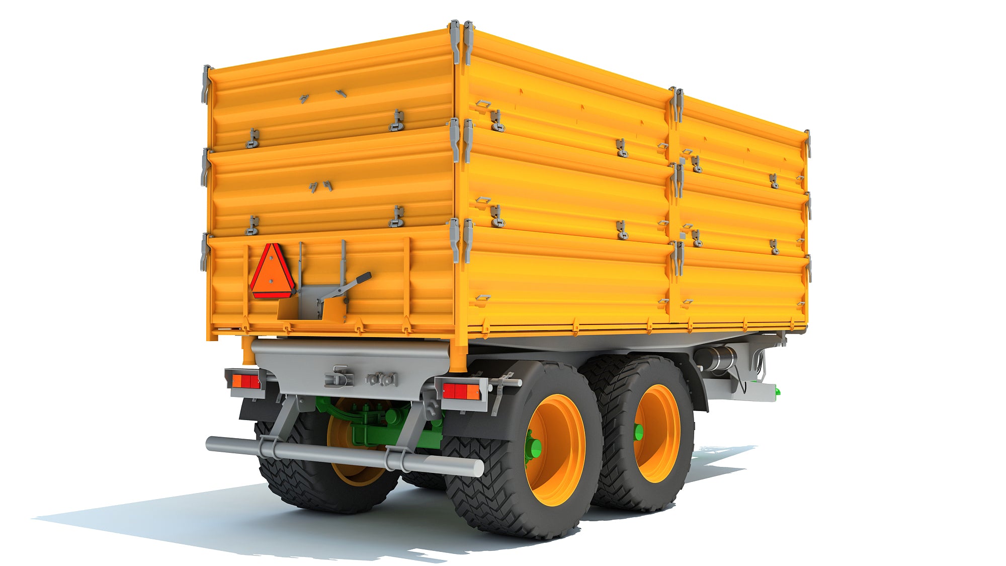 Farm Tractor Trailer 3D model