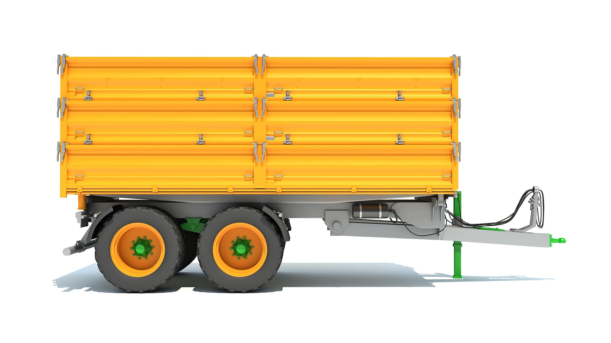 Farm Tractor Trailer 3D model