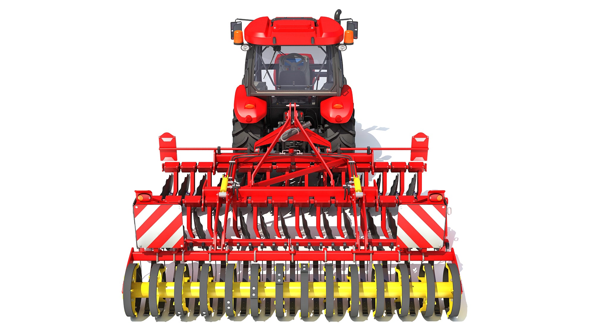 Tractor with Compact Disc Harrow