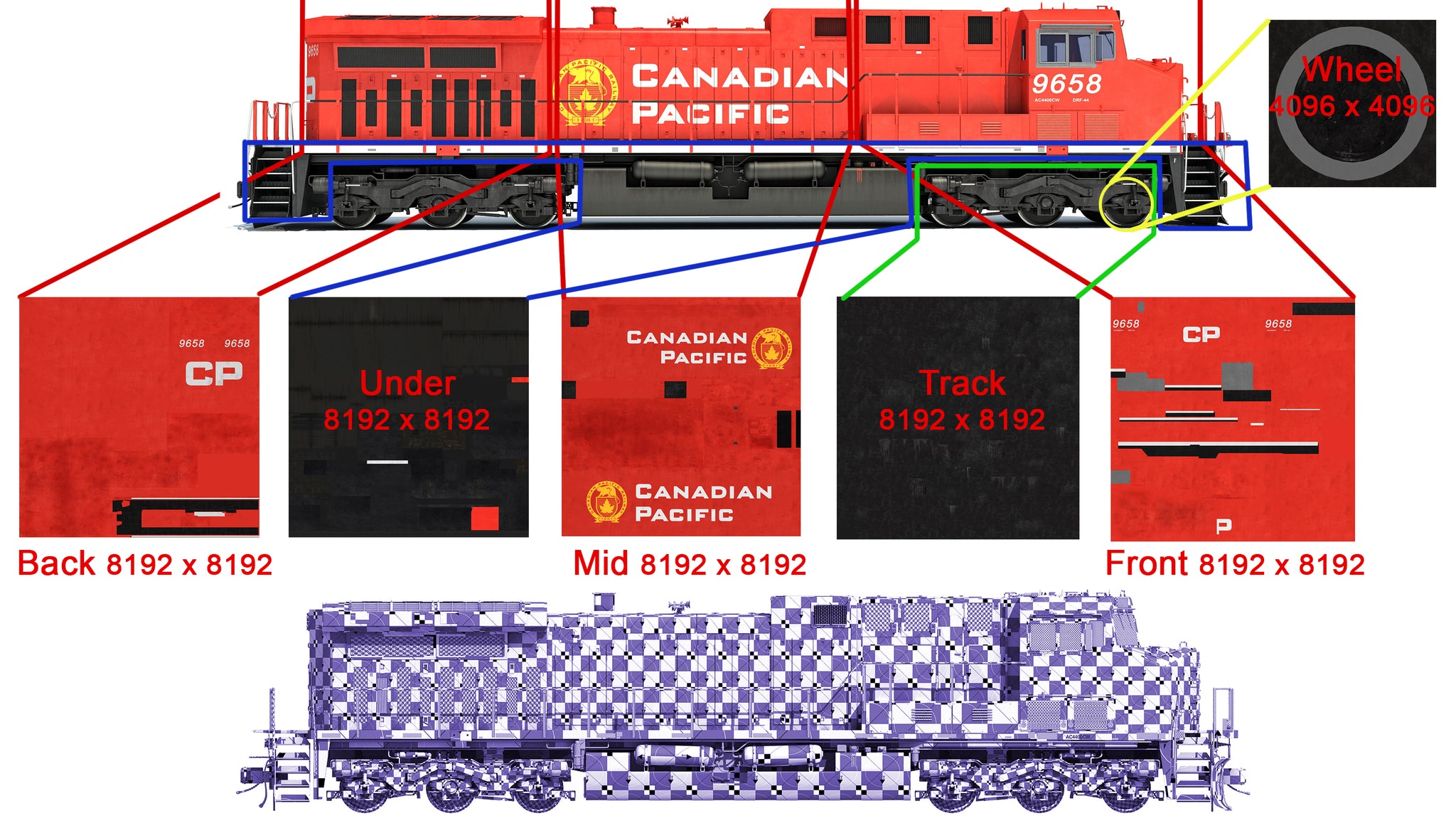 Canadian Pacific Locomotive Train
