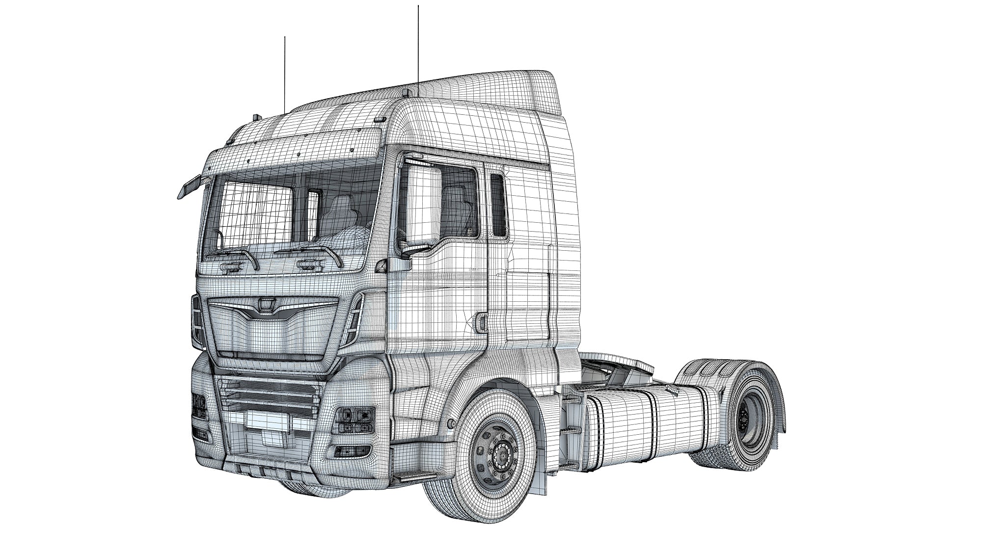 Generic Semi Truck 3D