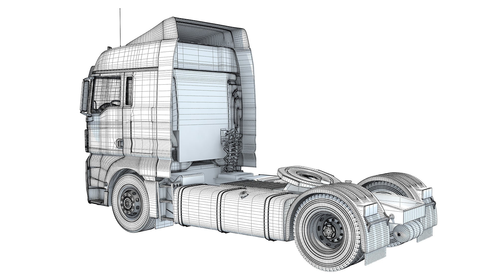 Generic Semi Truck 3D