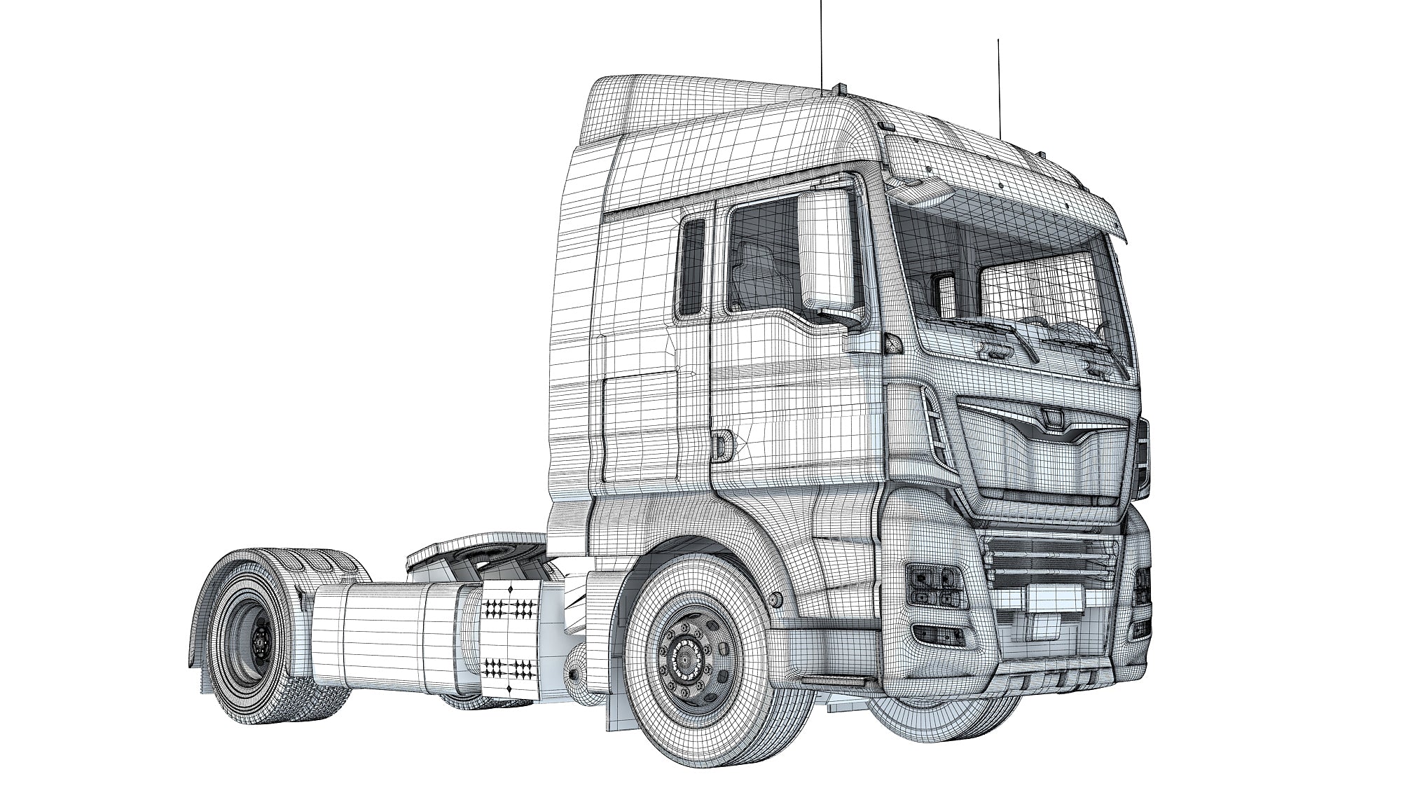 Generic Semi Truck 3D