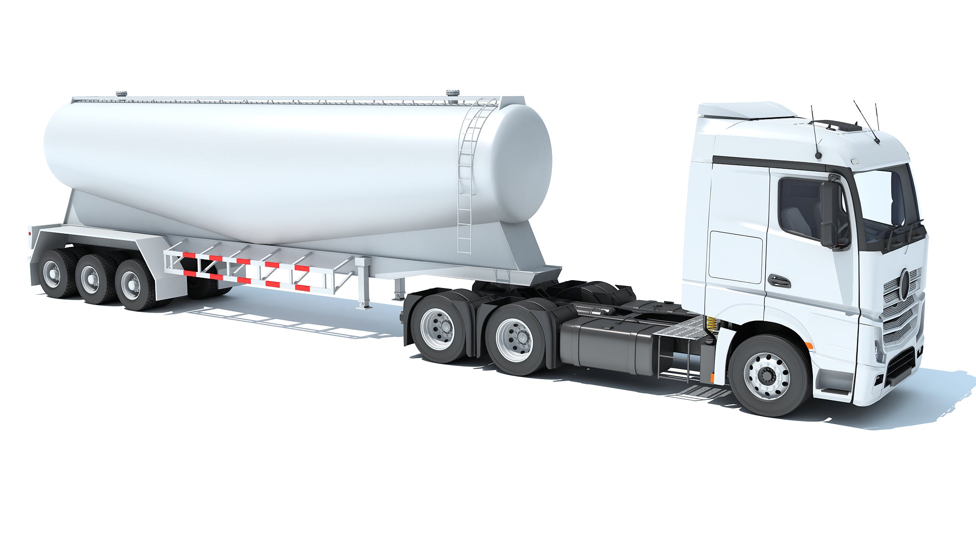 Truck with Tank Trailer