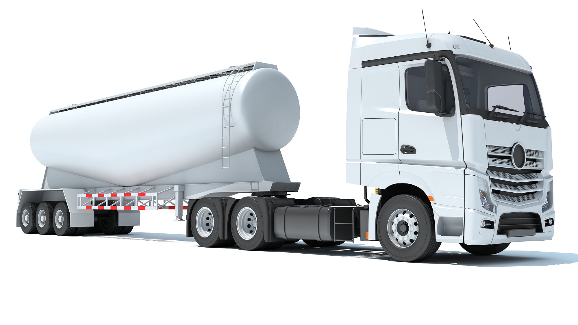 Truck with Tank Trailer