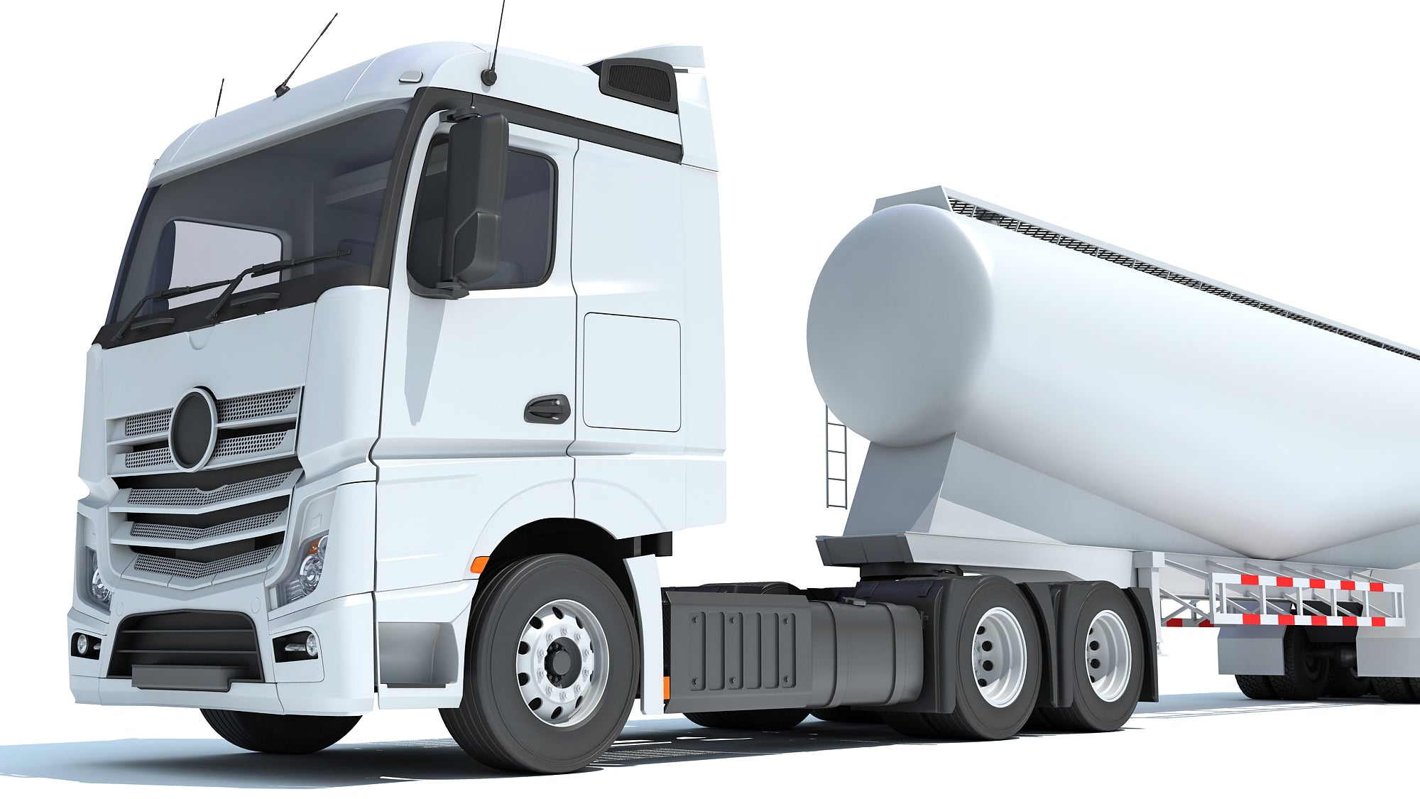 Truck with Tank Trailer