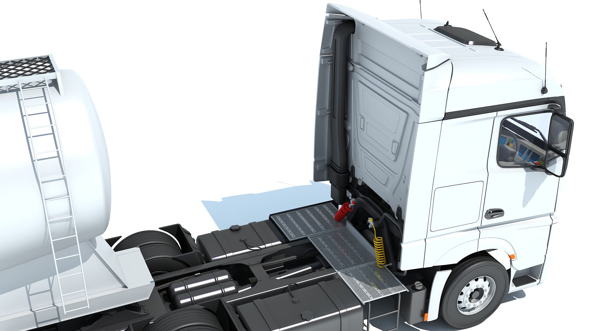 Truck with Tank Trailer