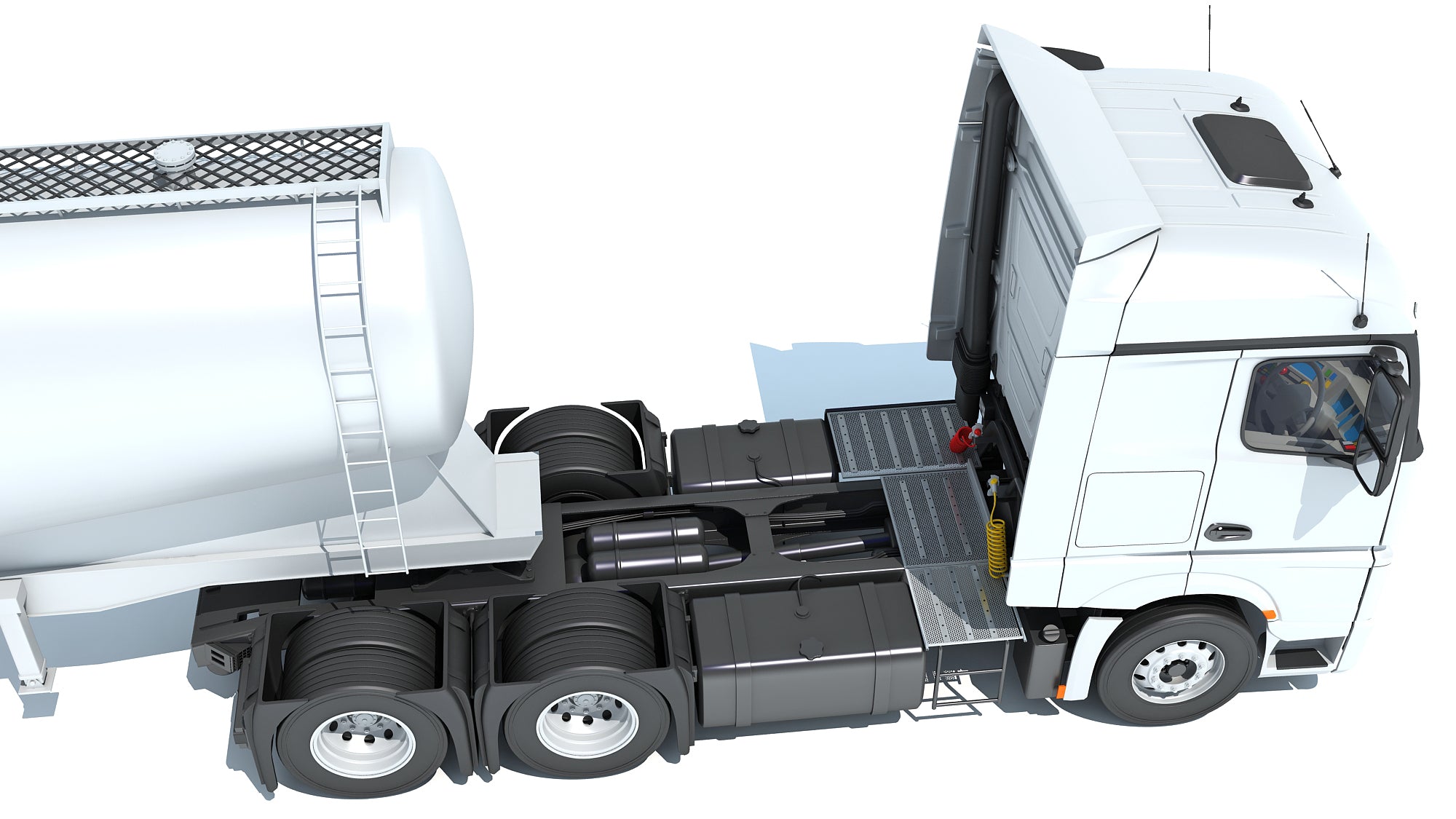 Truck with Tank Trailer