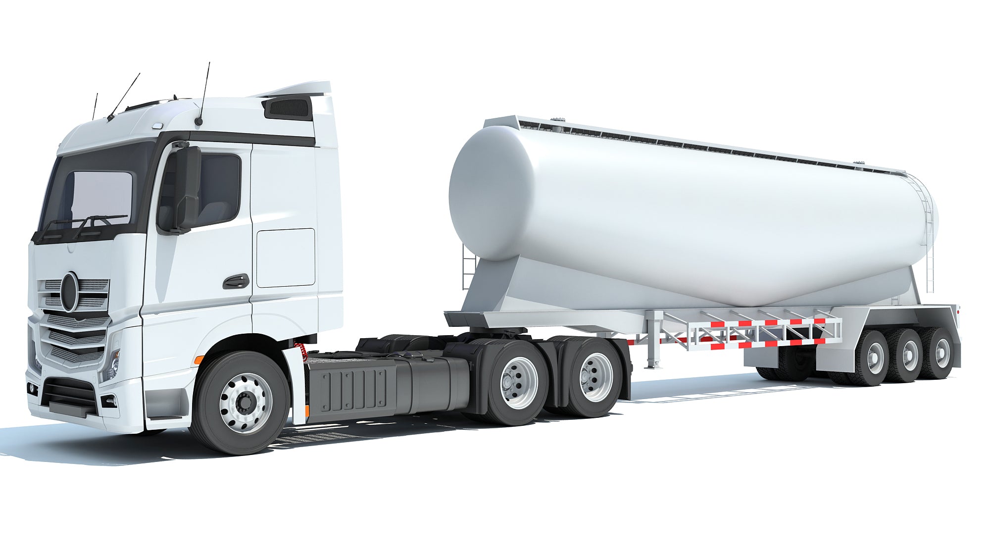 Truck with Tank Trailer