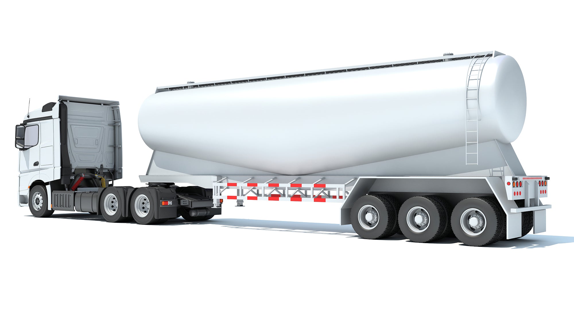 Truck with Tank Trailer